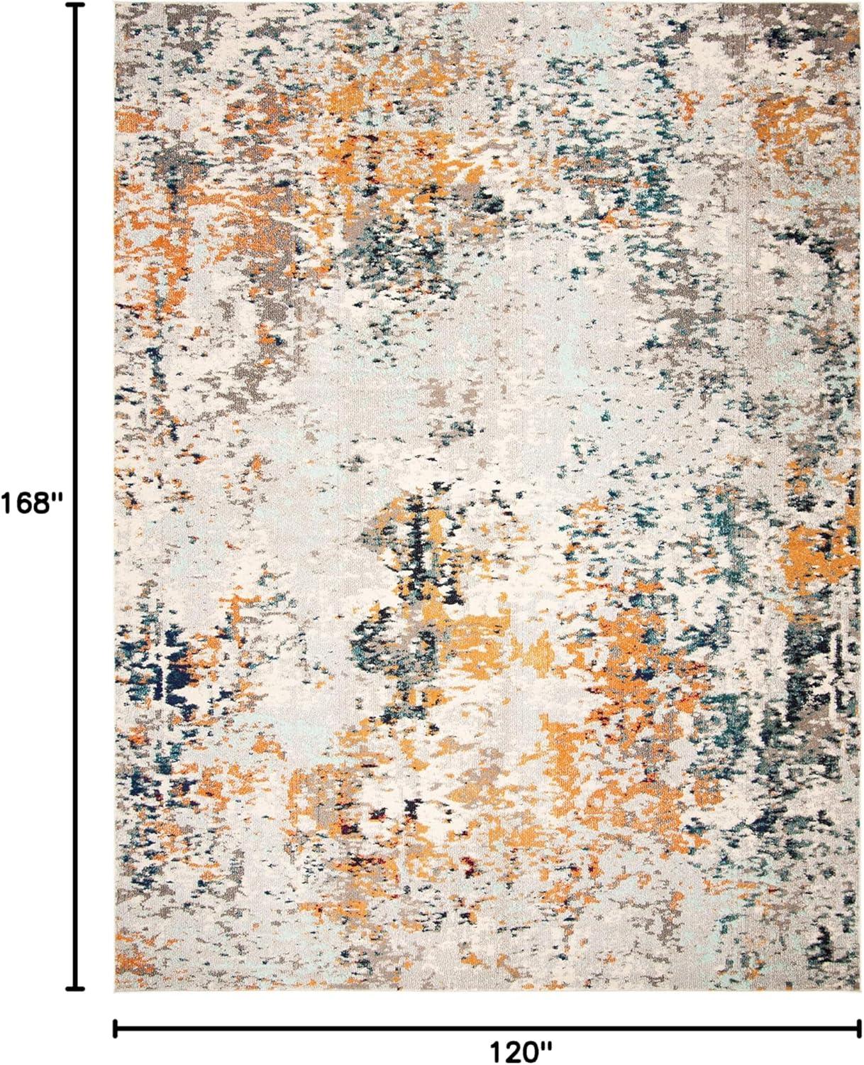 image:imageSAFAVIEH Madison Collection Area Rug 53 x 76 Grey amp Beige Modern Abstract Design NonShedding amp Easy Care Ideal for High Traffic Areas in Living Room Bedroom MAD453AGreyBeige