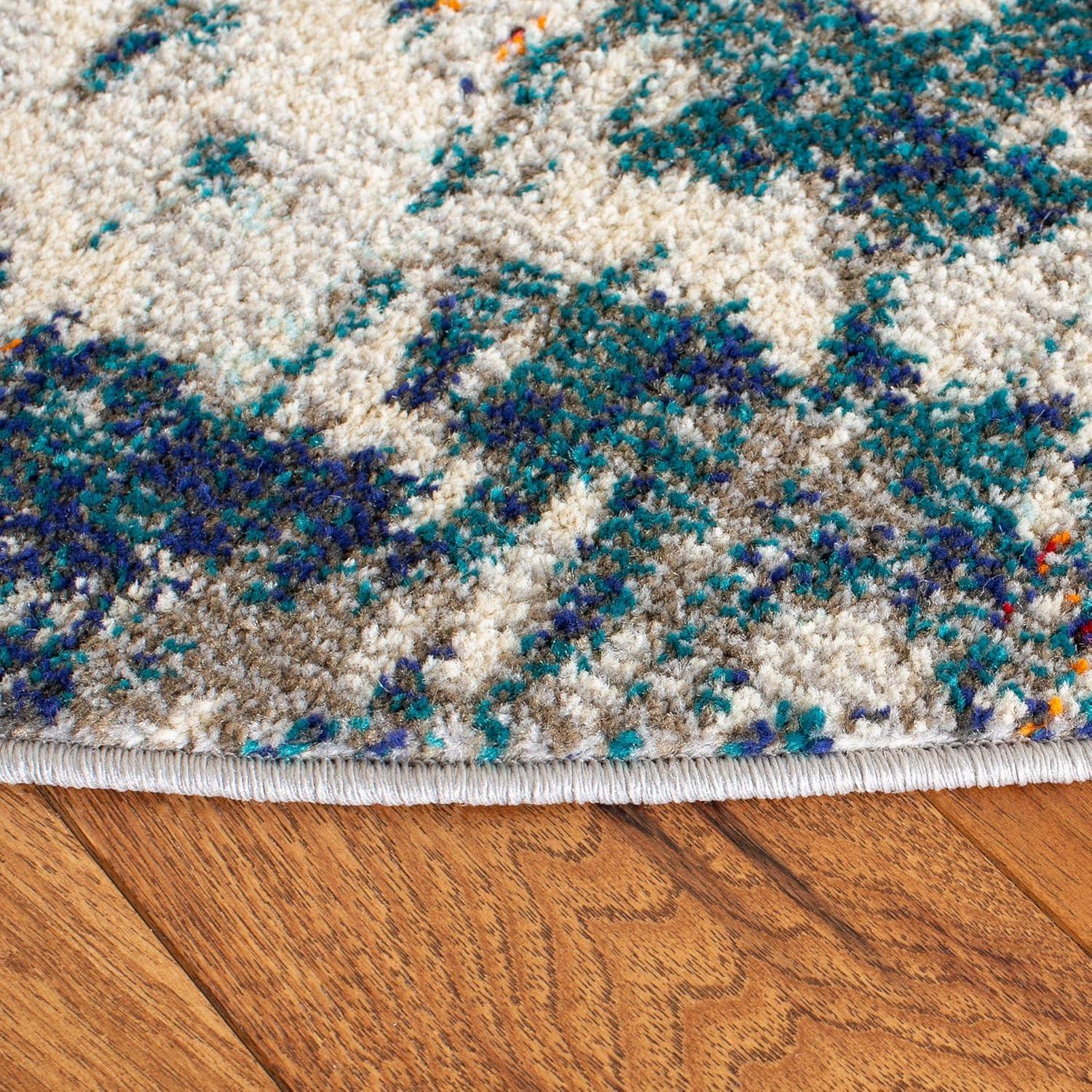 image:imageSAFAVIEH Madison Collection Area Rug 53 x 76 Grey amp Beige Modern Abstract Design NonShedding amp Easy Care Ideal for High Traffic Areas in Living Room Bedroom MAD453AGreyBeige