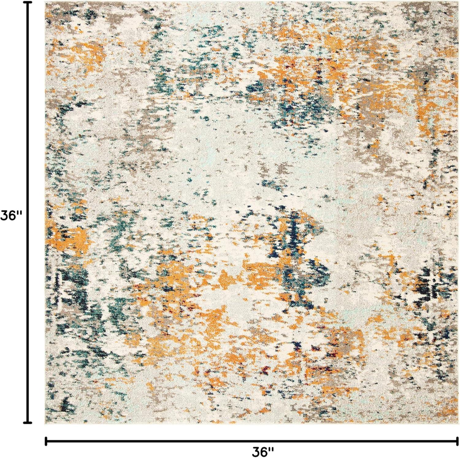 image:imageSAFAVIEH Madison Collection Area Rug 53 x 76 Grey amp Beige Modern Abstract Design NonShedding amp Easy Care Ideal for High Traffic Areas in Living Room Bedroom MAD453AGreyBeige
