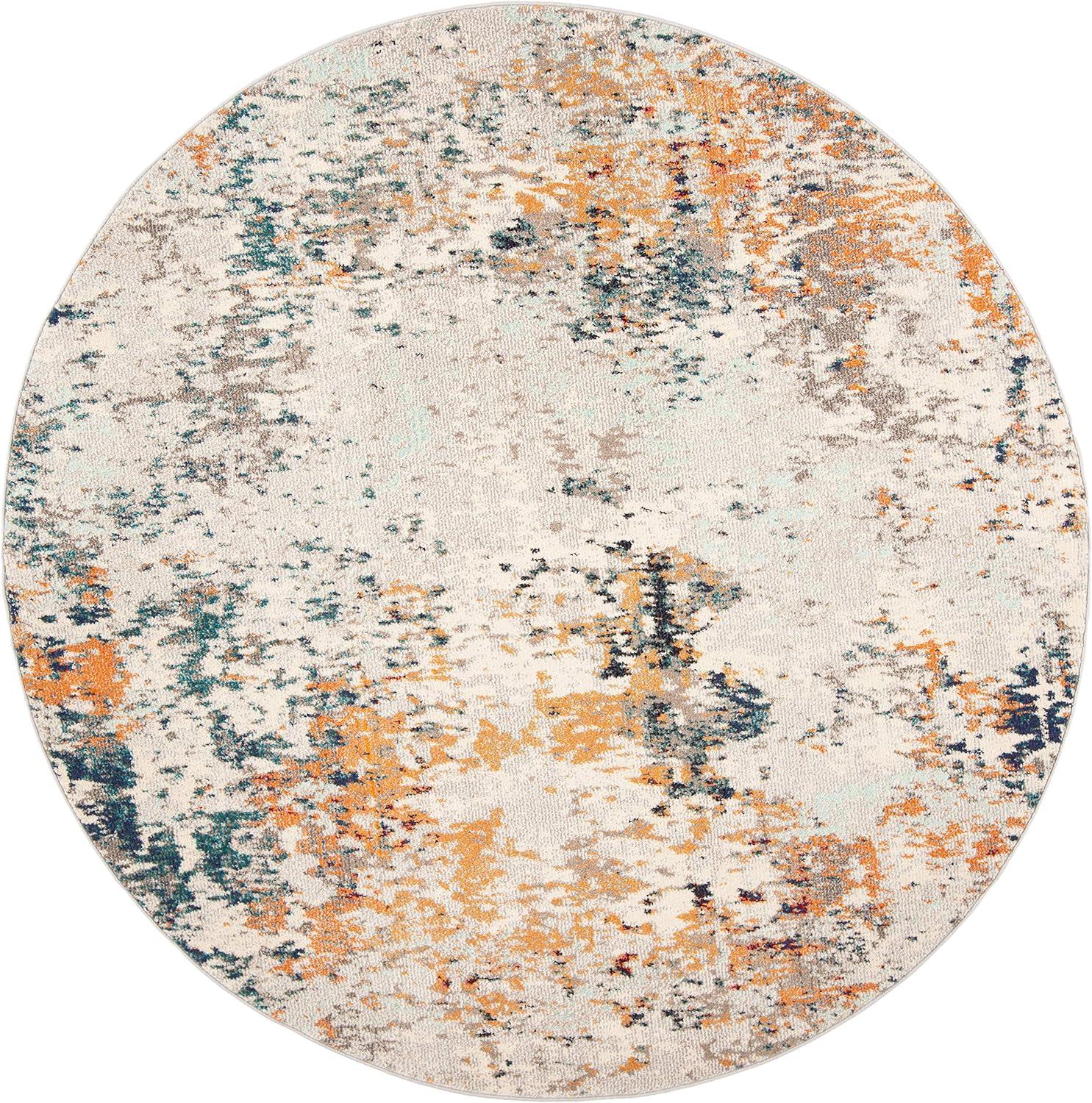 image:imageSAFAVIEH Madison Collection Area Rug 53 x 76 Grey amp Beige Modern Abstract Design NonShedding amp Easy Care Ideal for High Traffic Areas in Living Room Bedroom MAD453AGreyBeige