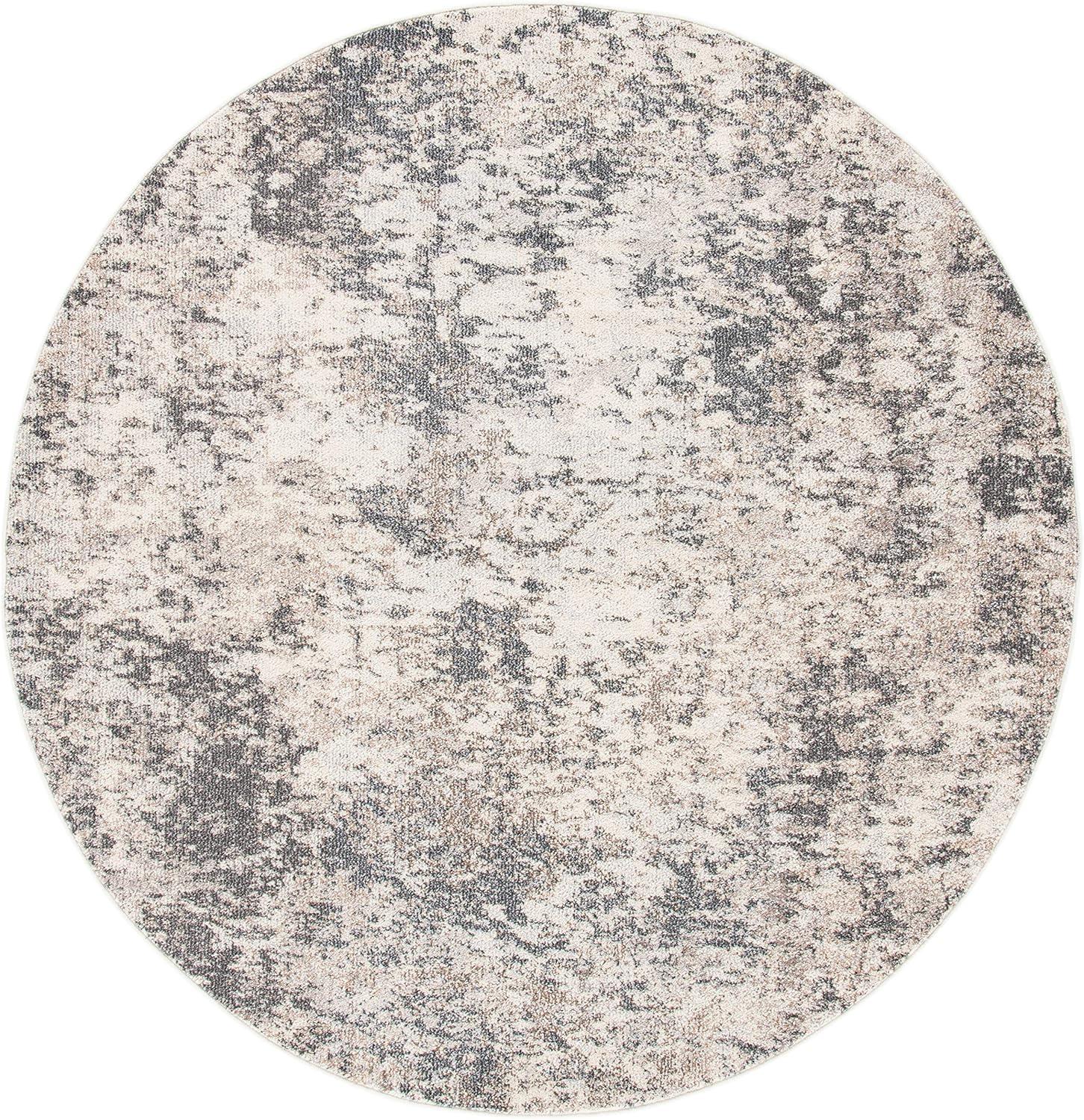 image:imageSAFAVIEH Madison Collection Area Rug 53 x 76 Grey amp Beige Modern Abstract Design NonShedding amp Easy Care Ideal for High Traffic Areas in Living Room Bedroom MAD453AGreyIvory