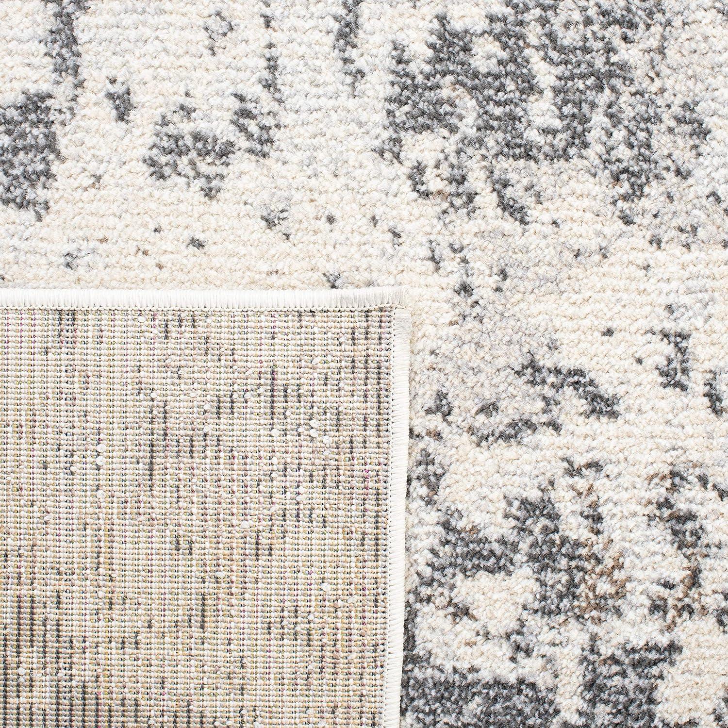 image:imageSAFAVIEH Madison Collection Area Rug 53 x 76 Grey amp Beige Modern Abstract Design NonShedding amp Easy Care Ideal for High Traffic Areas in Living Room Bedroom MAD453AGreyIvory