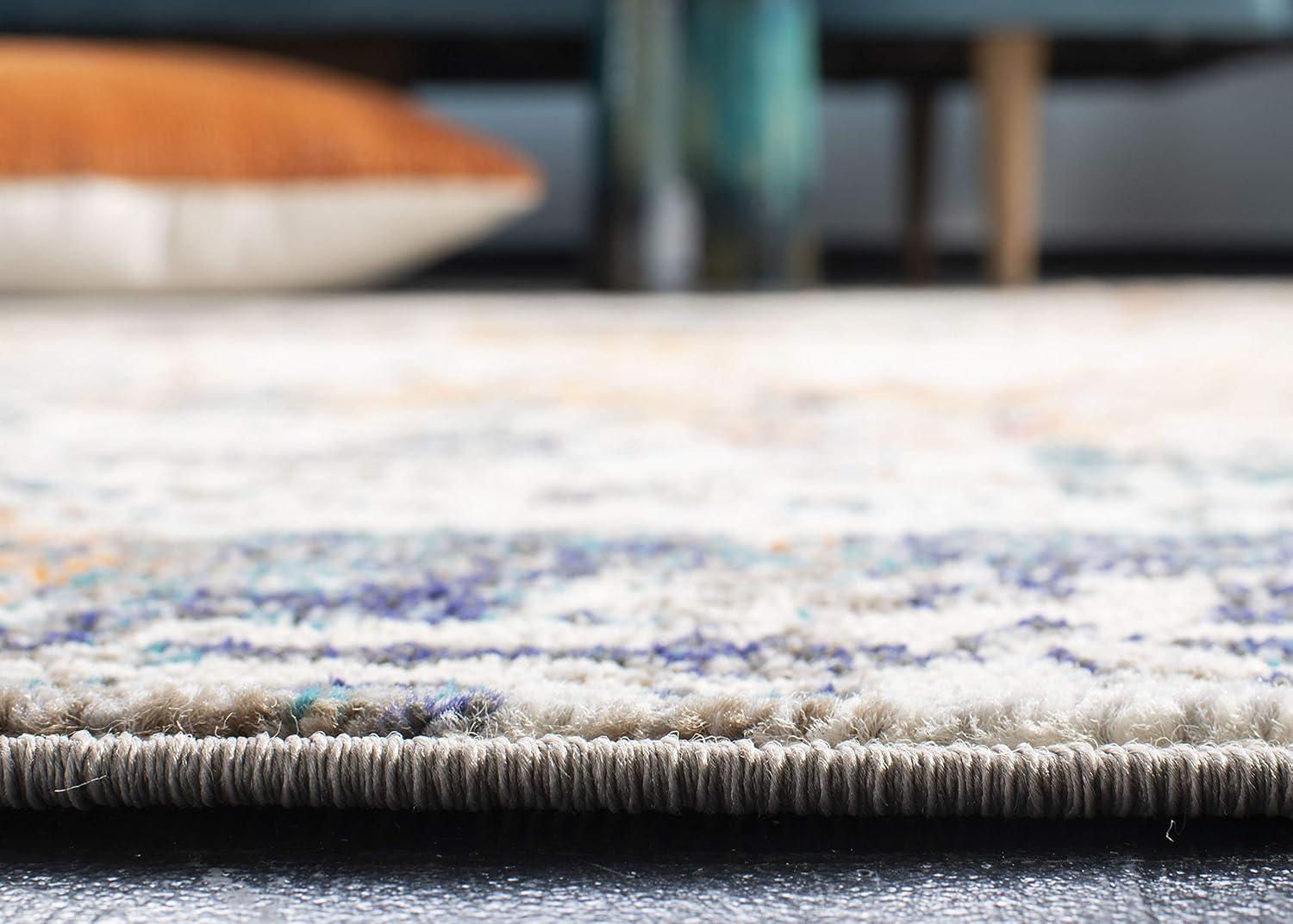 image:imageSAFAVIEH Madison Collection Area Rug 53 x 76 Grey amp Beige Modern Abstract Design NonShedding amp Easy Care Ideal for High Traffic Areas in Living Room Bedroom MAD453AGreyBeige