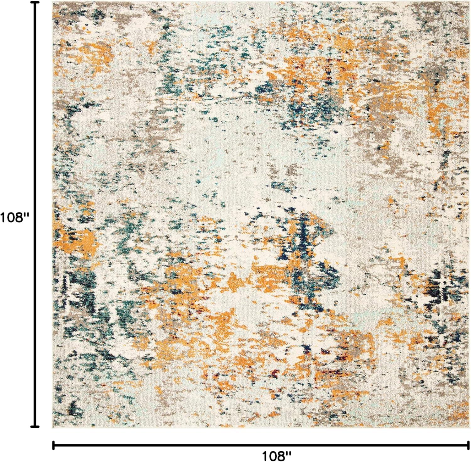 image:imageSAFAVIEH Madison Collection Area Rug 53 x 76 Grey amp Beige Modern Abstract Design NonShedding amp Easy Care Ideal for High Traffic Areas in Living Room Bedroom MAD453AGreyBeige