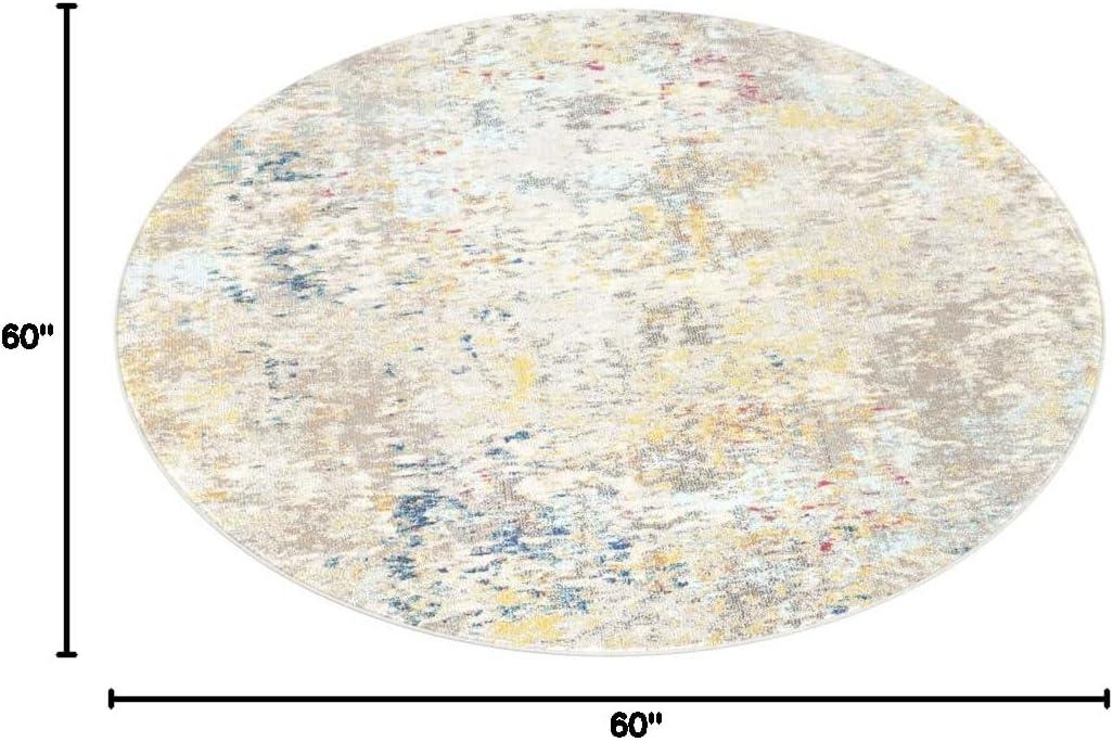image:imageSAFAVIEH Madison Collection Area Rug 53 x 76 Grey amp Beige Modern Abstract Design NonShedding amp Easy Care Ideal for High Traffic Areas in Living Room Bedroom MAD453AGreyGold