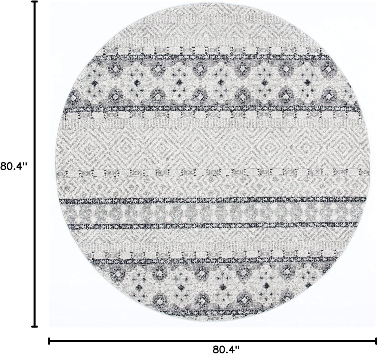 image:imageSAFAVIEH Madison Collection Area Rug 53 x 76 Grey amp Turquoise Boho Chic Design NonShedding amp Easy Care Ideal for High Traffic Areas in Living Room Bedroom MAD797GCharcoalGrey