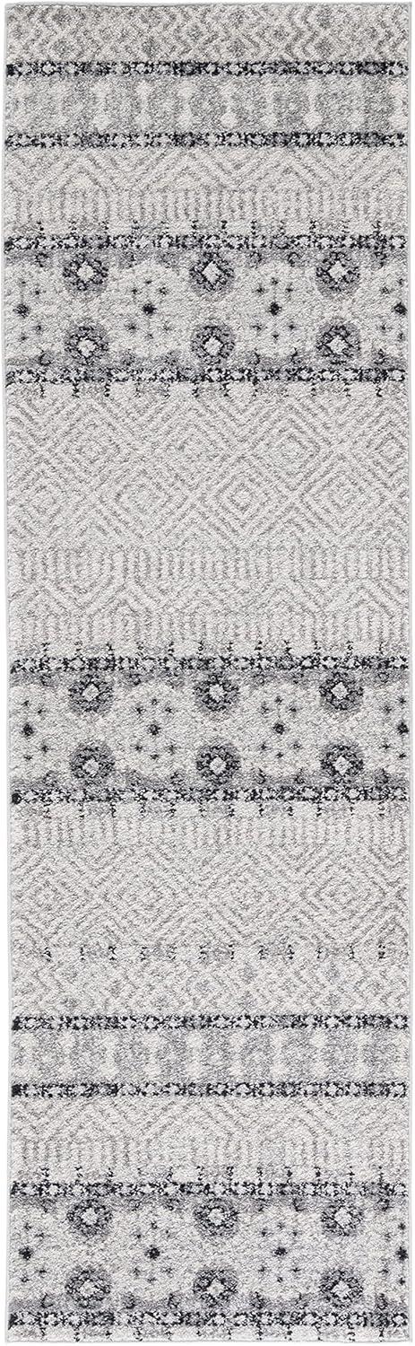 image:imageSAFAVIEH Madison Collection Area Rug 53 x 76 Grey amp Turquoise Boho Chic Design NonShedding amp Easy Care Ideal for High Traffic Areas in Living Room Bedroom MAD797GCharcoalGrey