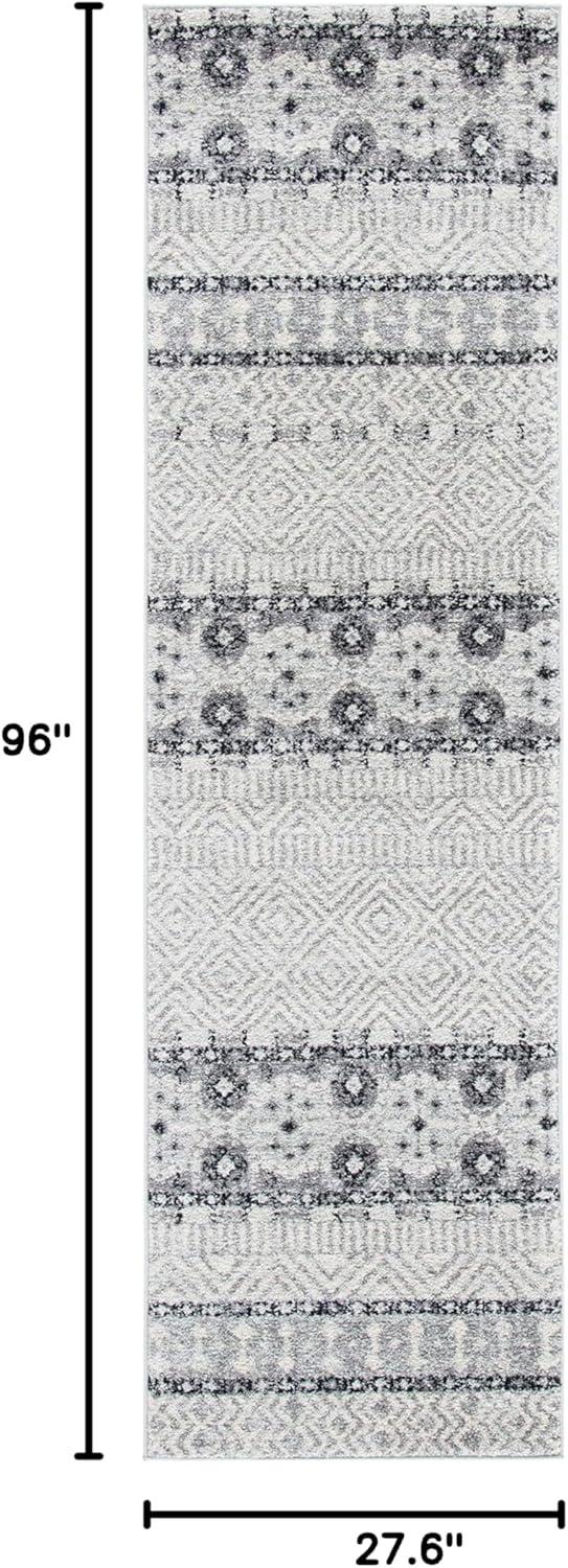 image:imageSAFAVIEH Madison Collection Area Rug 53 x 76 Grey amp Turquoise Boho Chic Design NonShedding amp Easy Care Ideal for High Traffic Areas in Living Room Bedroom MAD797GCharcoalGrey
