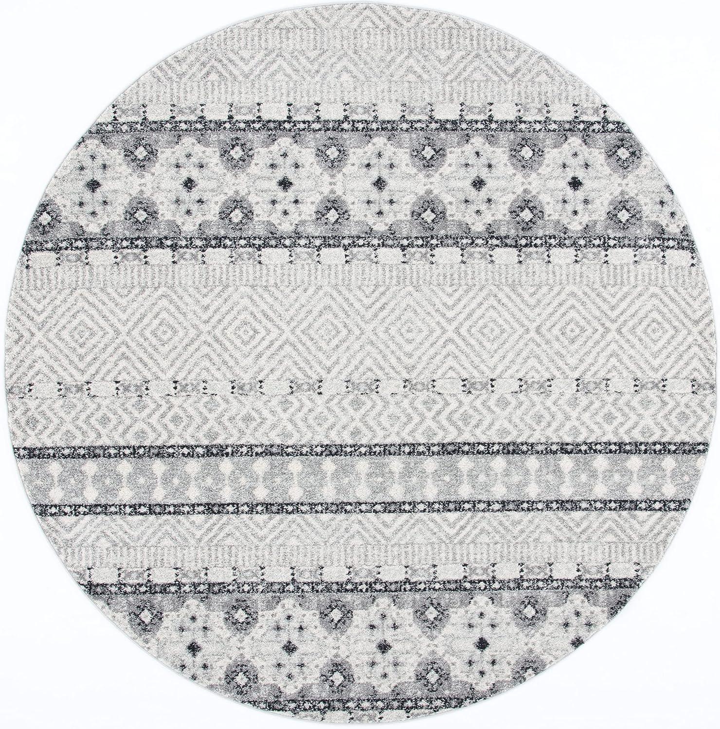 image:imageSAFAVIEH Madison Collection Area Rug 53 x 76 Grey amp Turquoise Boho Chic Design NonShedding amp Easy Care Ideal for High Traffic Areas in Living Room Bedroom MAD797GCharcoalGrey