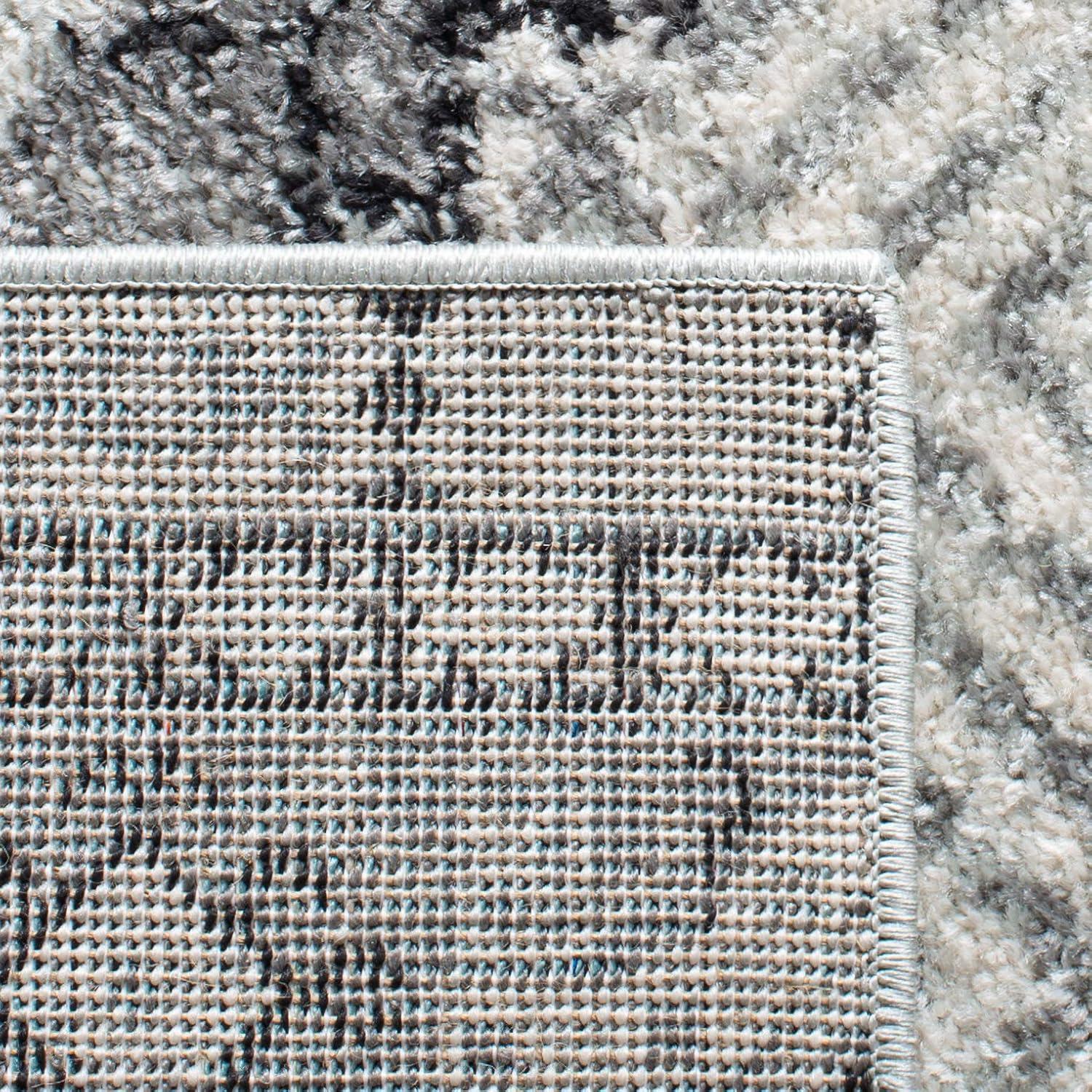 image:imageSAFAVIEH Madison Collection Area Rug 53 x 76 Grey amp Turquoise Boho Chic Design NonShedding amp Easy Care Ideal for High Traffic Areas in Living Room Bedroom MAD797GCharcoalGrey
