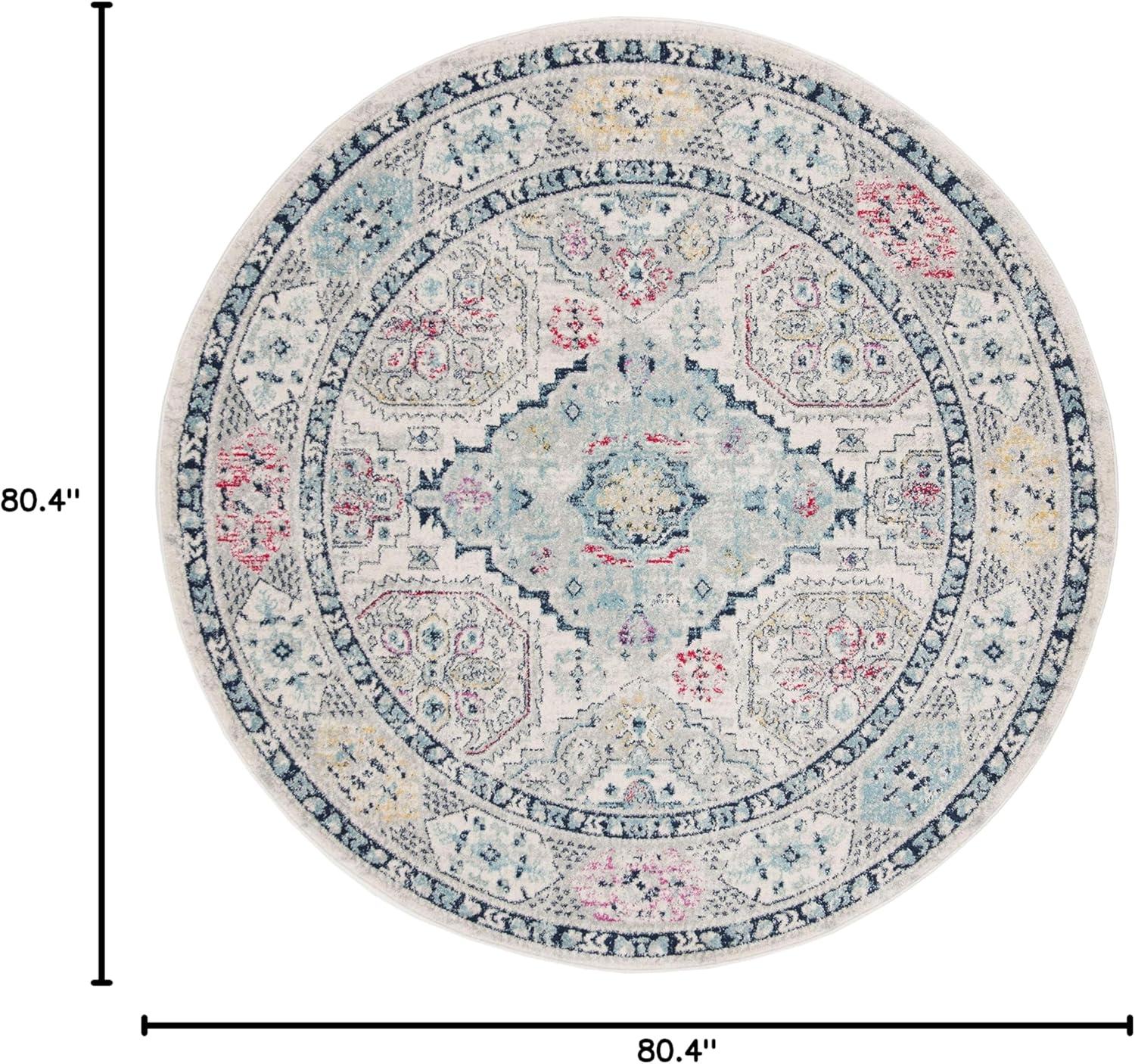 image:imageSAFAVIEH Madison Collection Area Rug 53 x 76 Light Grey amp Fuchsia Oriental Distressed Design NonShedding amp Easy Care Ideal for High Traffic Areas in Living Room Bedroom MAD925RLight GreyFuchsia