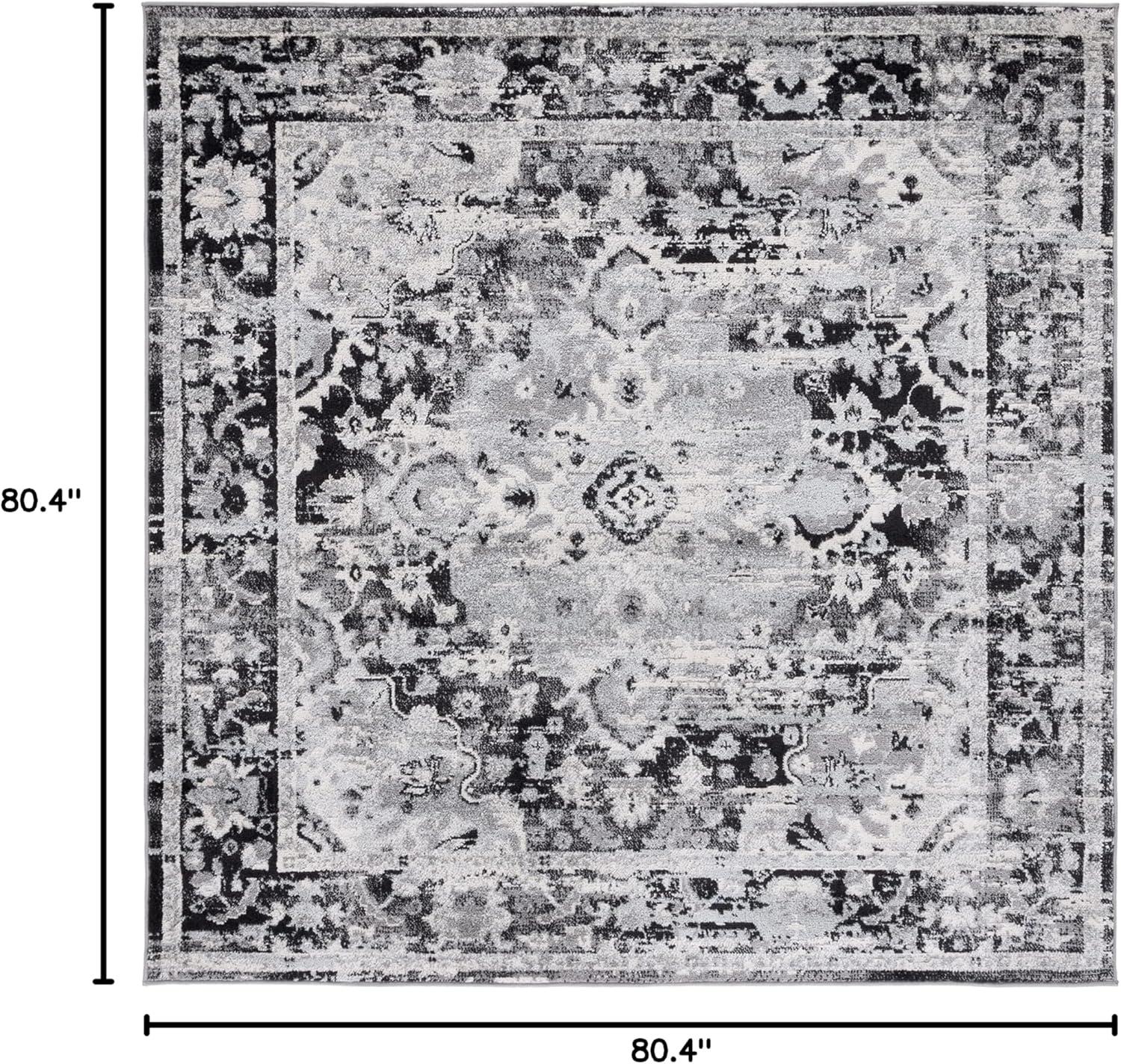 image:imageSAFAVIEH Madison Collection Area Rug 53 x 76 Teal amp Fuchsia Boho Chic Medallion Design NonShedding amp Easy Care Ideal for High Traffic Areas in Living Room Bedroom MAD154LBlackGrey