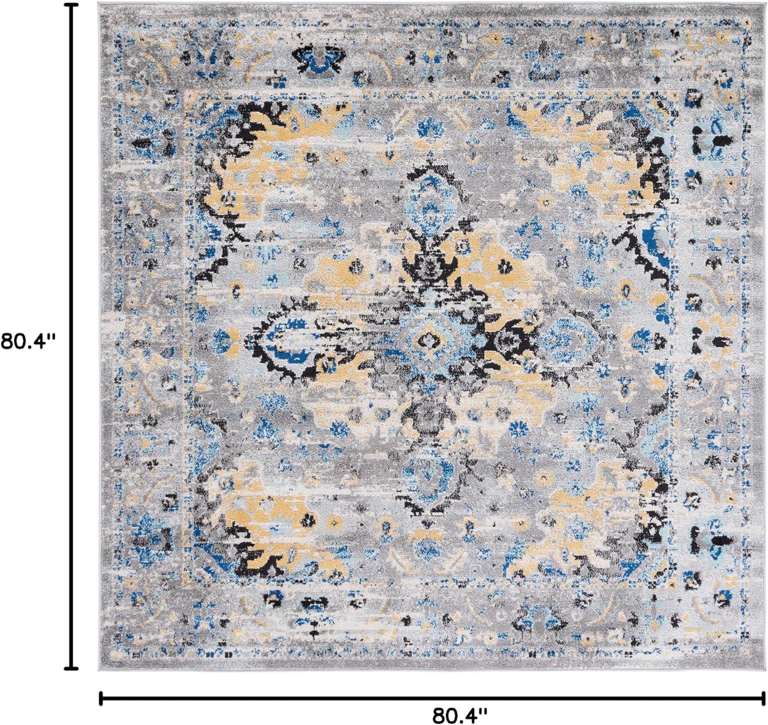 image:imageSAFAVIEH Madison Collection Area Rug 53 x 76 Teal amp Fuchsia Boho Chic Medallion Design NonShedding amp Easy Care Ideal for High Traffic Areas in Living Room Bedroom MAD154LGreyGold