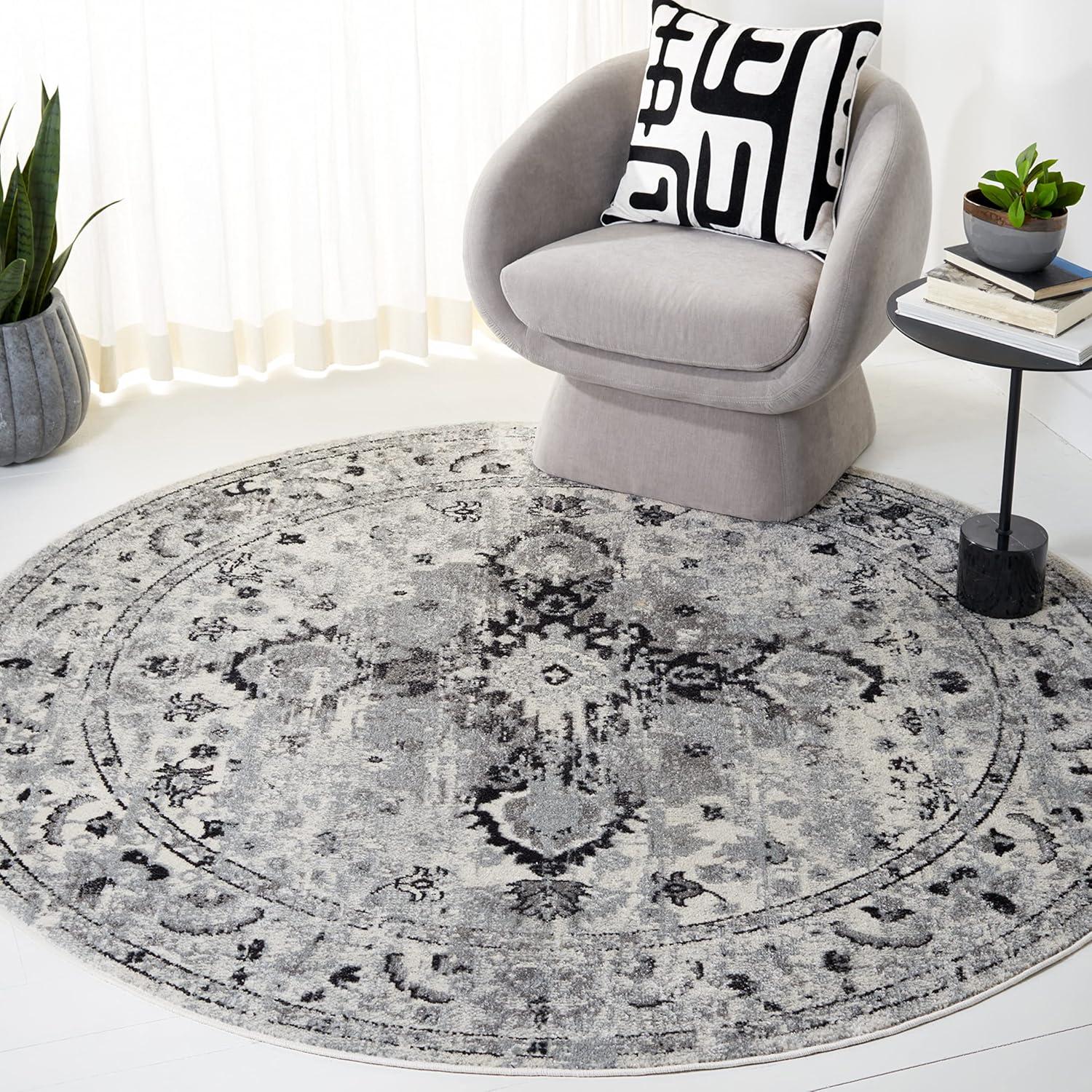 image:imageSAFAVIEH Madison Collection Area Rug 53 x 76 Teal amp Fuchsia Boho Chic Medallion Design NonShedding amp Easy Care Ideal for High Traffic Areas in Living Room Bedroom MAD154LGreyBlack