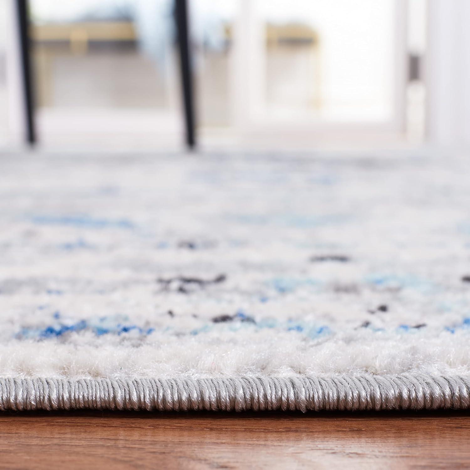 image:imageSAFAVIEH Madison Collection Area Rug 53 x 76 Teal amp Fuchsia Boho Chic Medallion Design NonShedding amp Easy Care Ideal for High Traffic Areas in Living Room Bedroom MAD154LIvoryBlue
