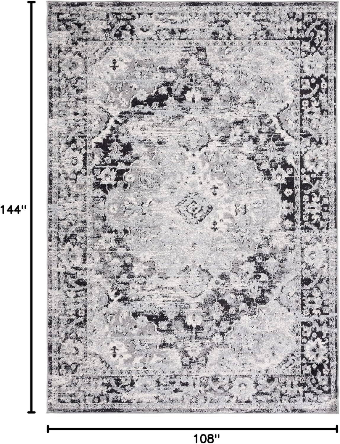 image:imageSAFAVIEH Madison Collection Area Rug 53 x 76 Teal amp Fuchsia Boho Chic Medallion Design NonShedding amp Easy Care Ideal for High Traffic Areas in Living Room Bedroom MAD154LBlackGrey
