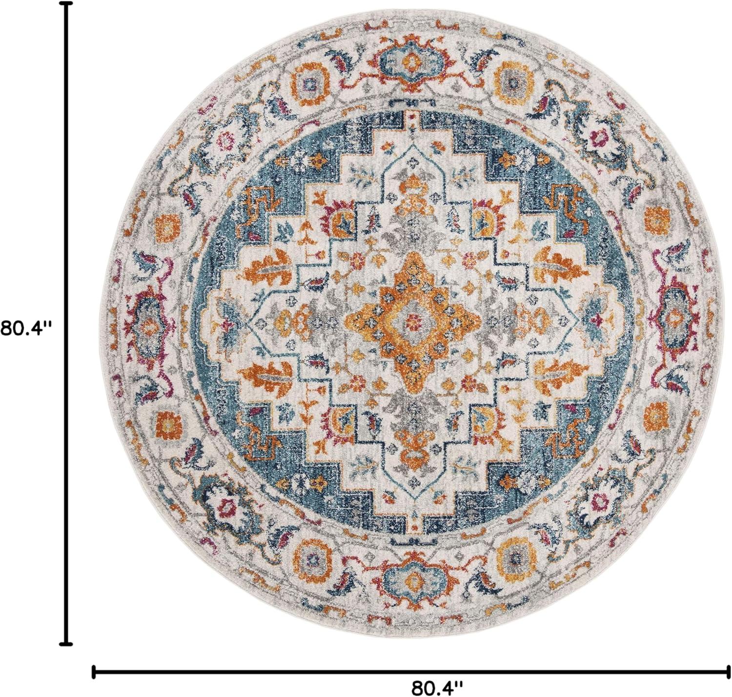 image:imageSAFAVIEH Madison Collection Area Rug 53 x 76 Turquoise amp Ivory Boho Chic Medallion Design NonShedding amp Easy Care Ideal for High Traffic Areas in Living Room Bedroom MAD156KTurquoiseIvory