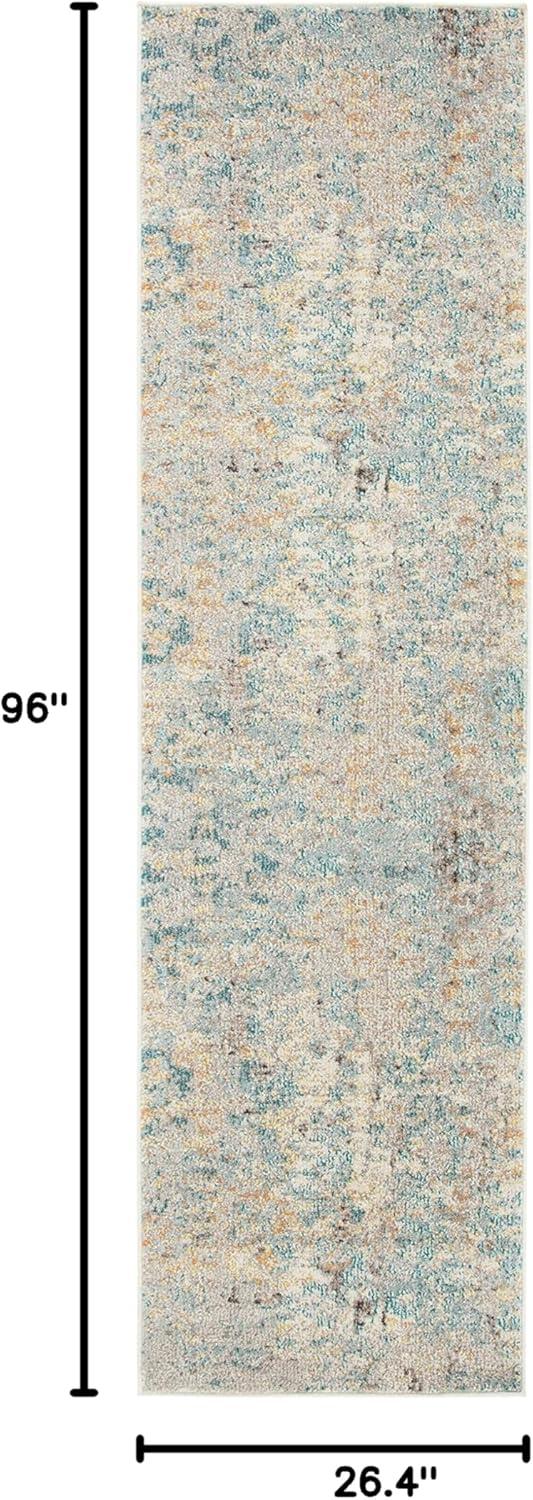 image:imageSAFAVIEH Madison Collection Area Rug 6 x 9 Light Blue amp Beige Modern Abstract Design NonShedding amp Easy Care Ideal for High Traffic Areas in Living Room Bedroom MAD457BGreyBlue