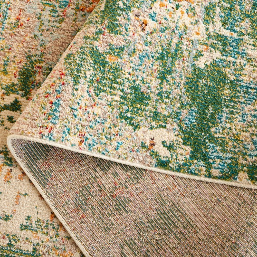 image:imageSAFAVIEH Madison Collection Area Rug 6 x 9 Light Blue amp Beige Modern Abstract Design NonShedding amp Easy Care Ideal for High Traffic Areas in Living Room Bedroom MAD457BGreenGrey