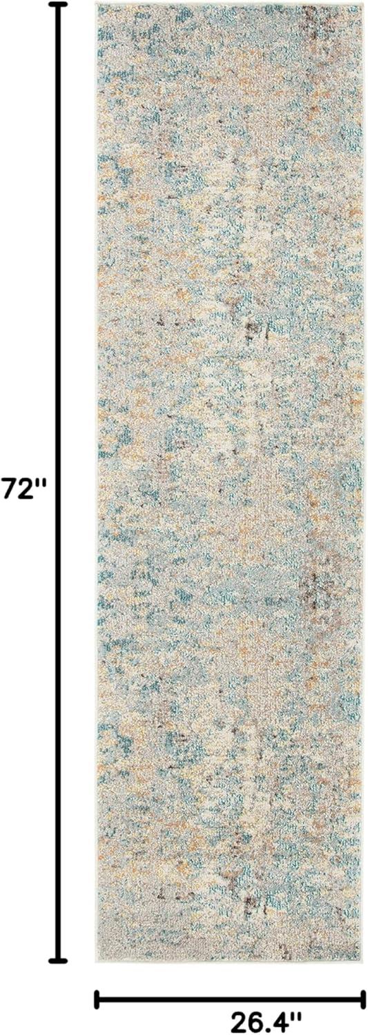 image:imageSAFAVIEH Madison Collection Area Rug 6 x 9 Light Blue amp Beige Modern Abstract Design NonShedding amp Easy Care Ideal for High Traffic Areas in Living Room Bedroom MAD457BGreyBlue