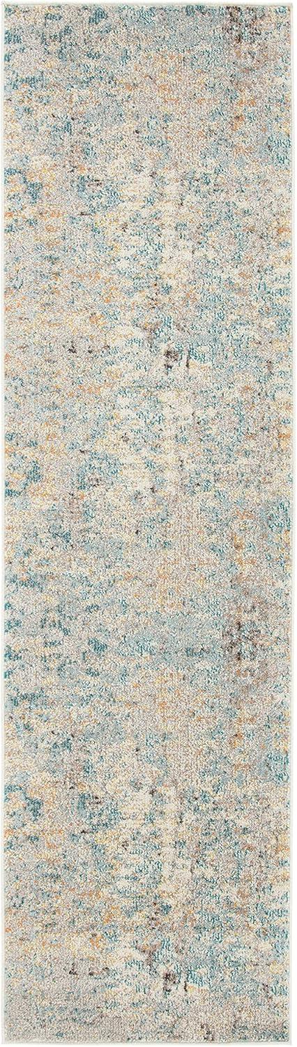 image:imageSAFAVIEH Madison Collection Area Rug 6 x 9 Light Blue amp Beige Modern Abstract Design NonShedding amp Easy Care Ideal for High Traffic Areas in Living Room Bedroom MAD457BGreyBlue