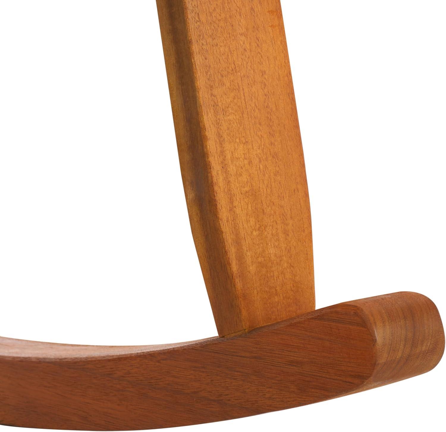 image:imageSAFAVIEH Outdoor Collection Daniel Natural Solid Wood Rocking Chair