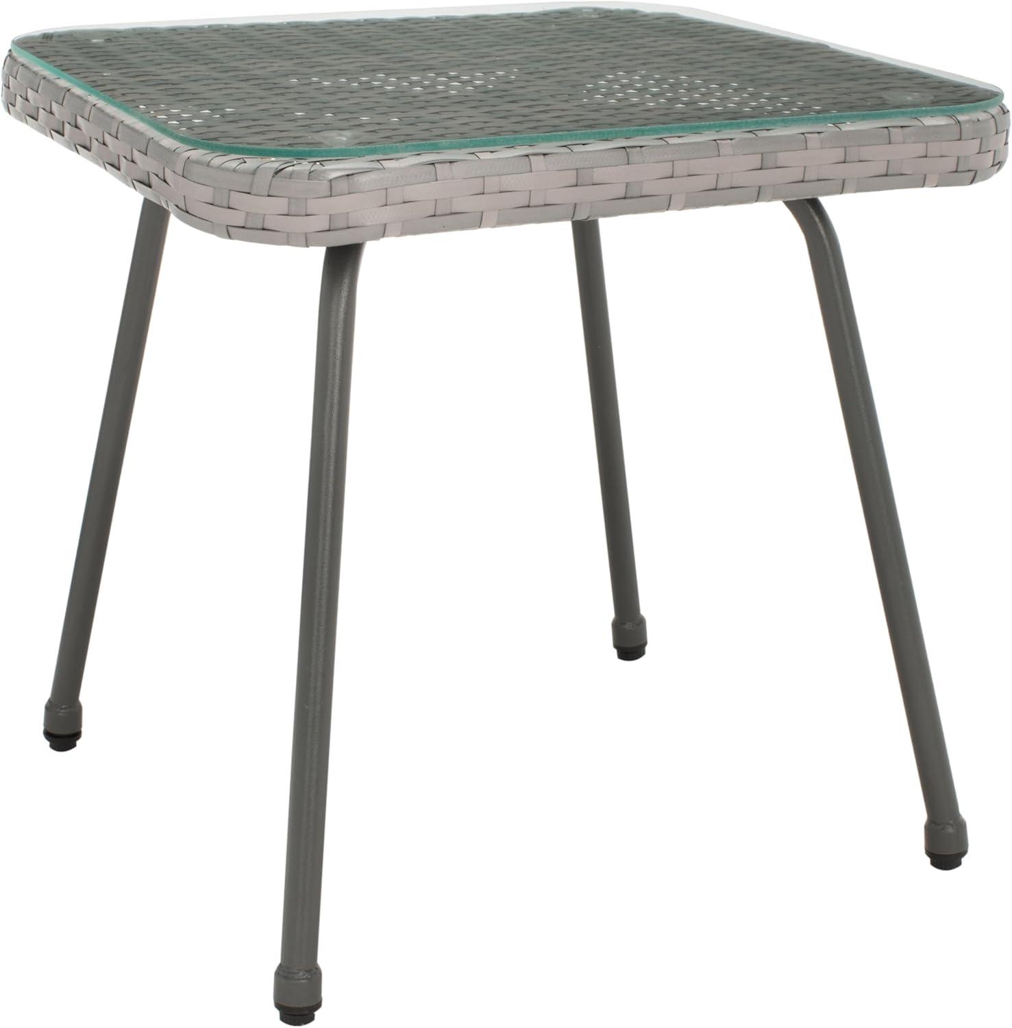 image:imageSAFAVIEH Outdoor Collection Londyn Grey 3Piece Patio Conversation SetGrey