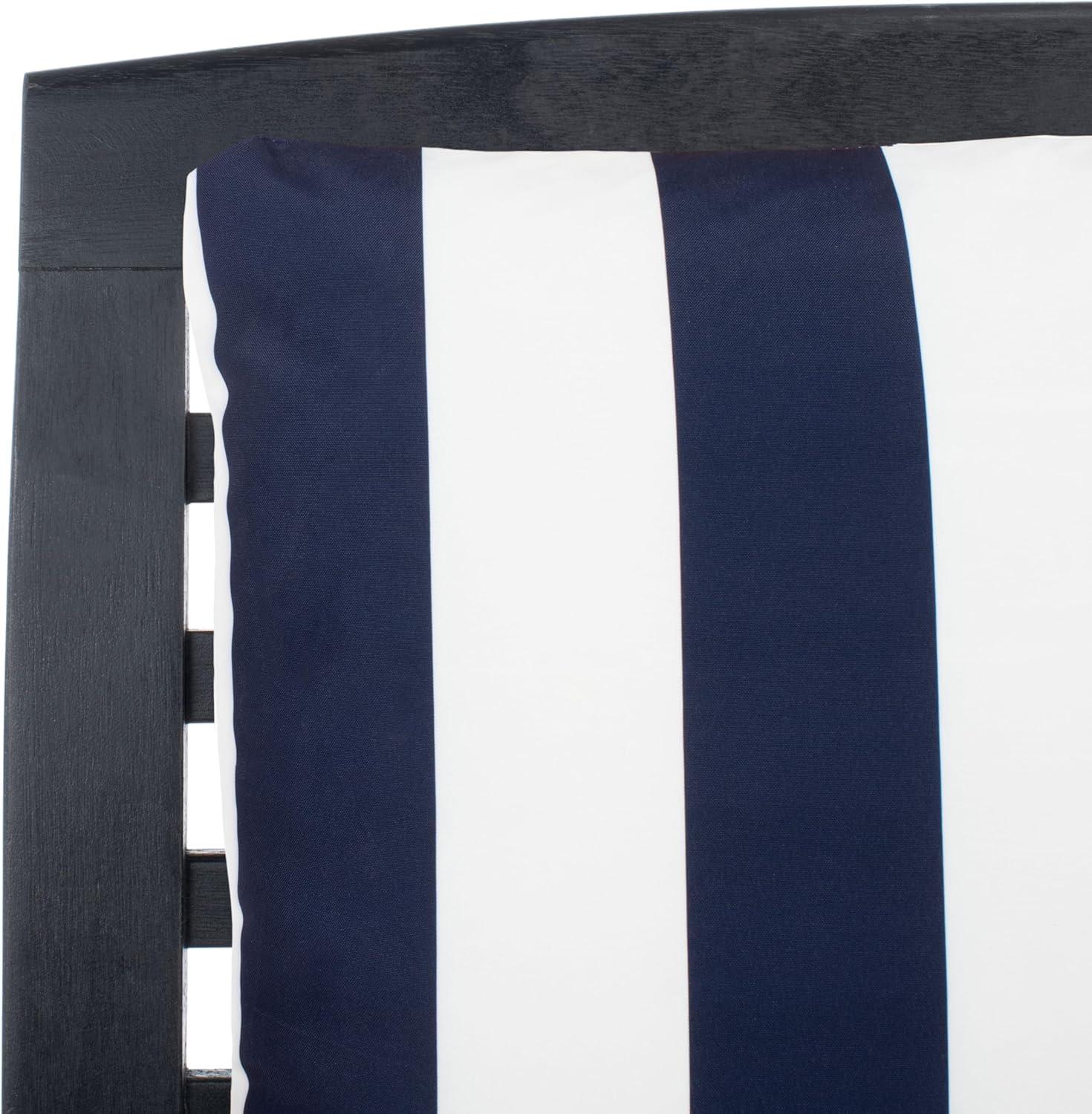 image:imageSAFAVIEH Outdoor Collection Pate White Navy Cushions Stripe Pillows 3Piece Bar Table Bistro SetBlack Beige Thick Stripe P