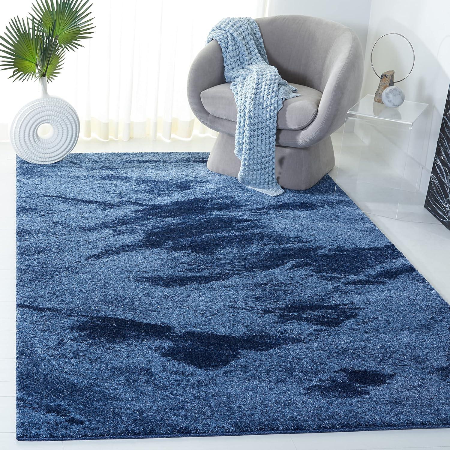 image:imageSAFAVIEH Retro Collection Area Rug 9 x 12 Grey amp Ivory Modern Abstract Design NonShedding amp Easy Care Ideal for High Traffic Areas in Living Room Bedroom RET28918012Light BlueBlue
