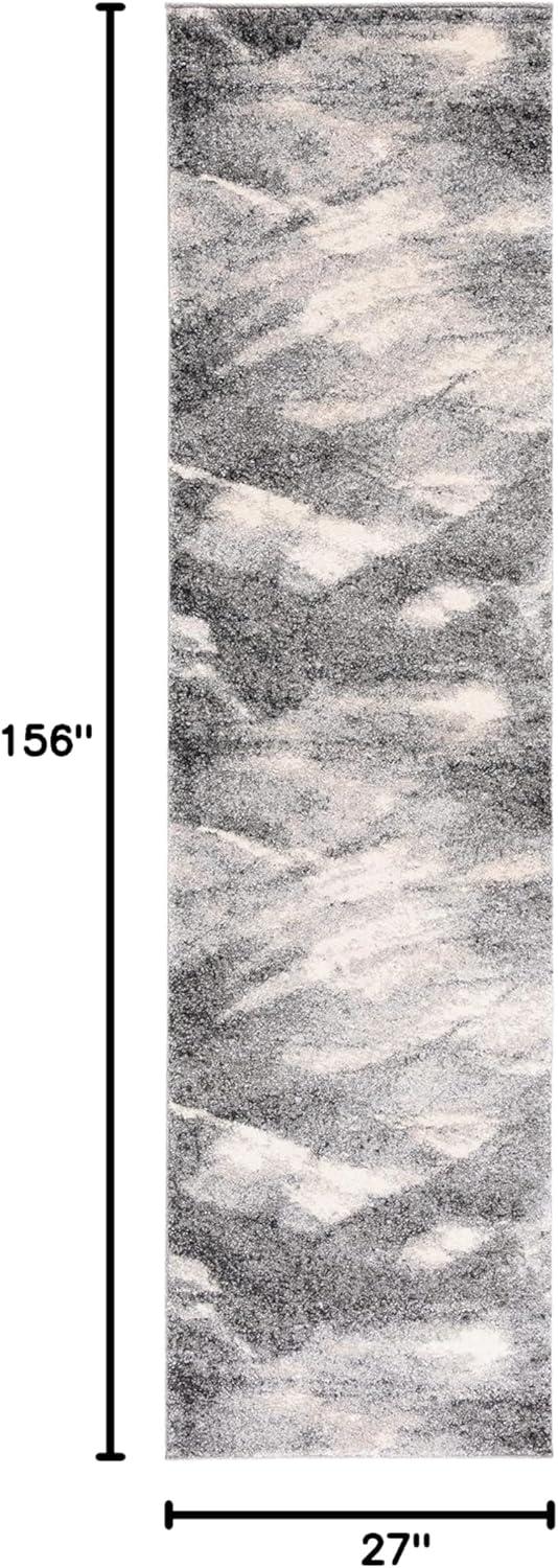 image:imageSAFAVIEH Retro Collection Area Rug 9 x 12 Grey amp Ivory Modern Abstract Design NonShedding amp Easy Care Ideal for High Traffic Areas in Living Room Bedroom RET28918012GreyIvory
