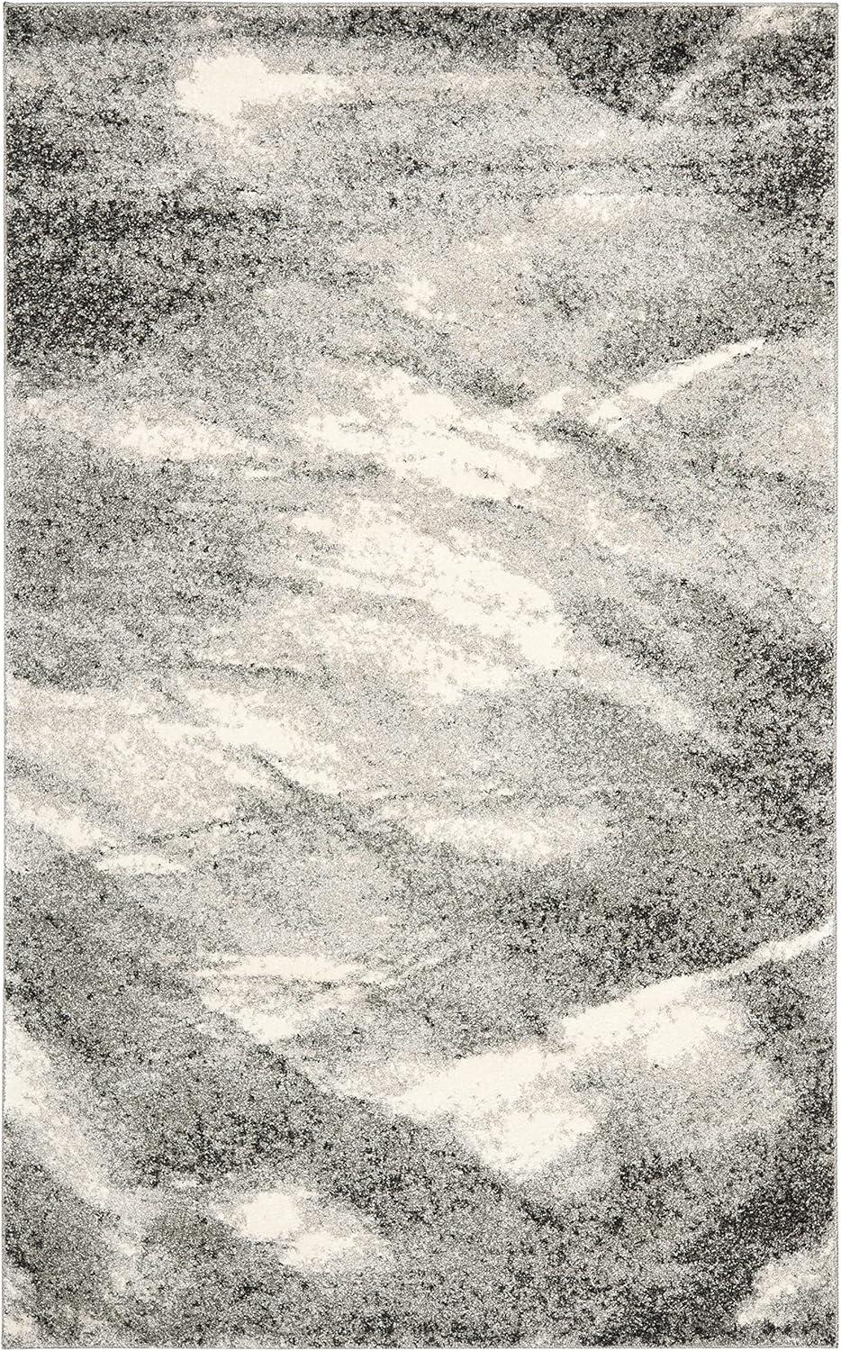 image:imageSAFAVIEH Retro Collection Area Rug 9 x 12 Grey amp Ivory Modern Abstract Design NonShedding amp Easy Care Ideal for High Traffic Areas in Living Room Bedroom RET28918012GreyIvory