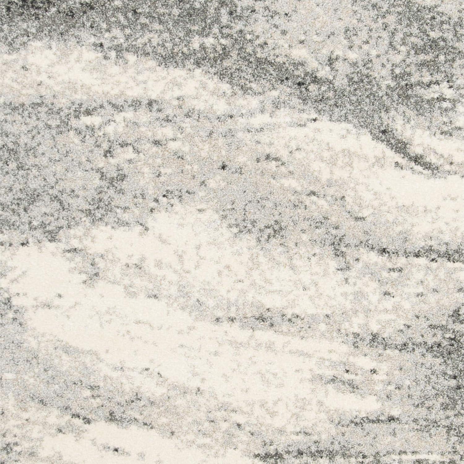 image:imageSAFAVIEH Retro Collection Area Rug 9 x 12 Grey amp Ivory Modern Abstract Design NonShedding amp Easy Care Ideal for High Traffic Areas in Living Room Bedroom RET28918012GreyIvory