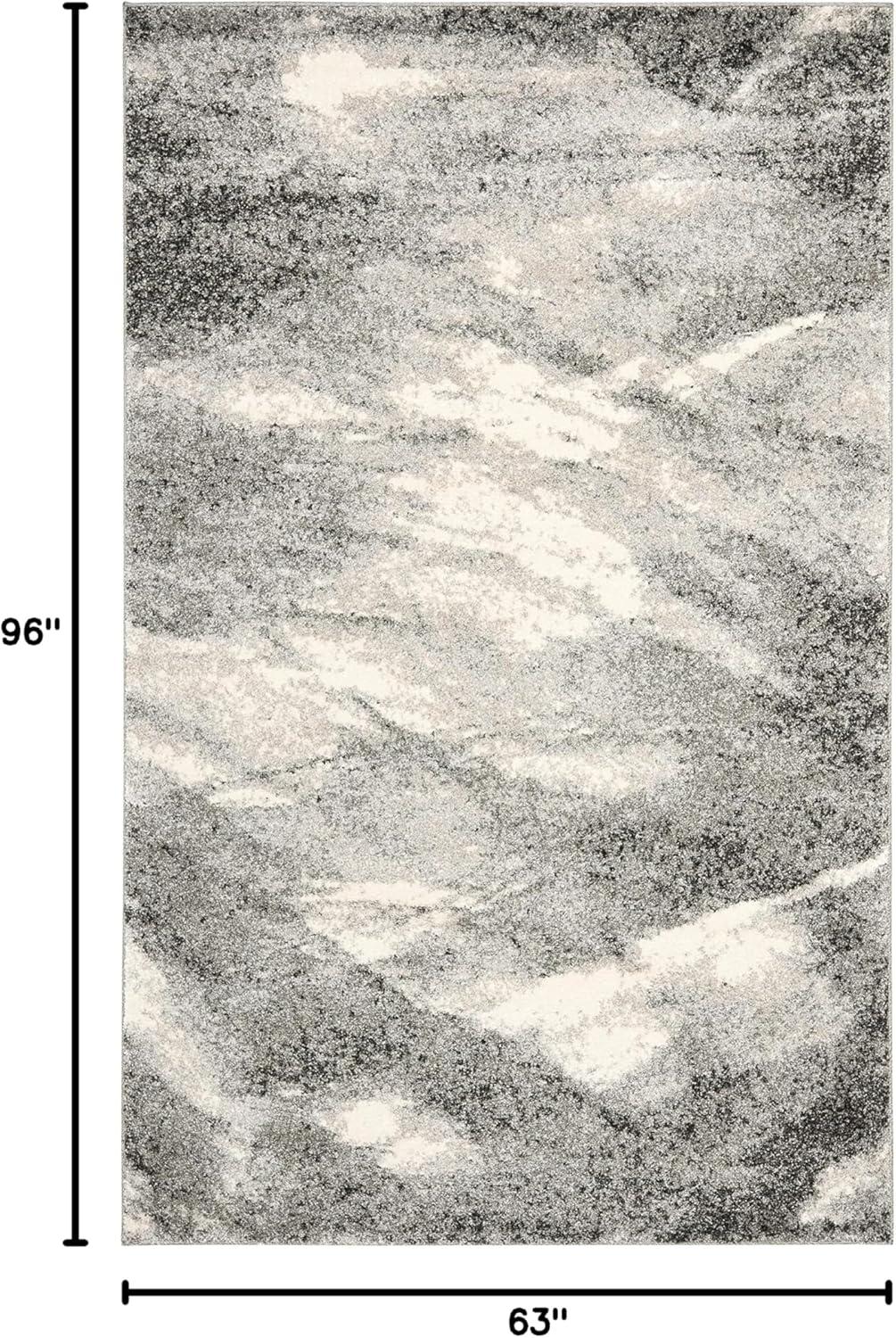 image:imageSAFAVIEH Retro Collection Area Rug 9 x 12 Grey amp Ivory Modern Abstract Design NonShedding amp Easy Care Ideal for High Traffic Areas in Living Room Bedroom RET28918012GreyIvory