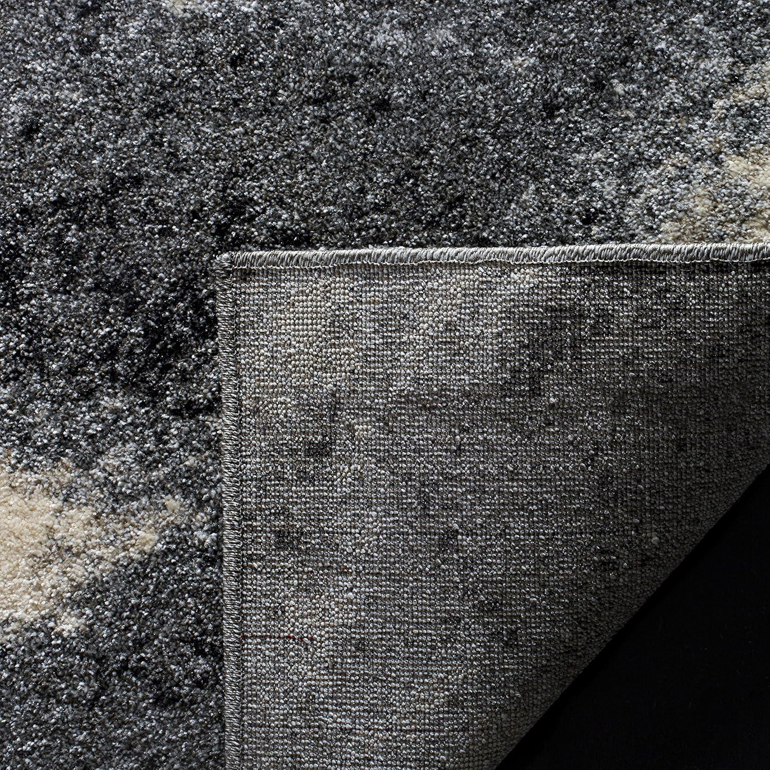 image:imageSAFAVIEH Retro Collection Area Rug 9 x 12 Grey amp Ivory Modern Abstract Design NonShedding amp Easy Care Ideal for High Traffic Areas in Living Room Bedroom RET28918012GreyIvory
