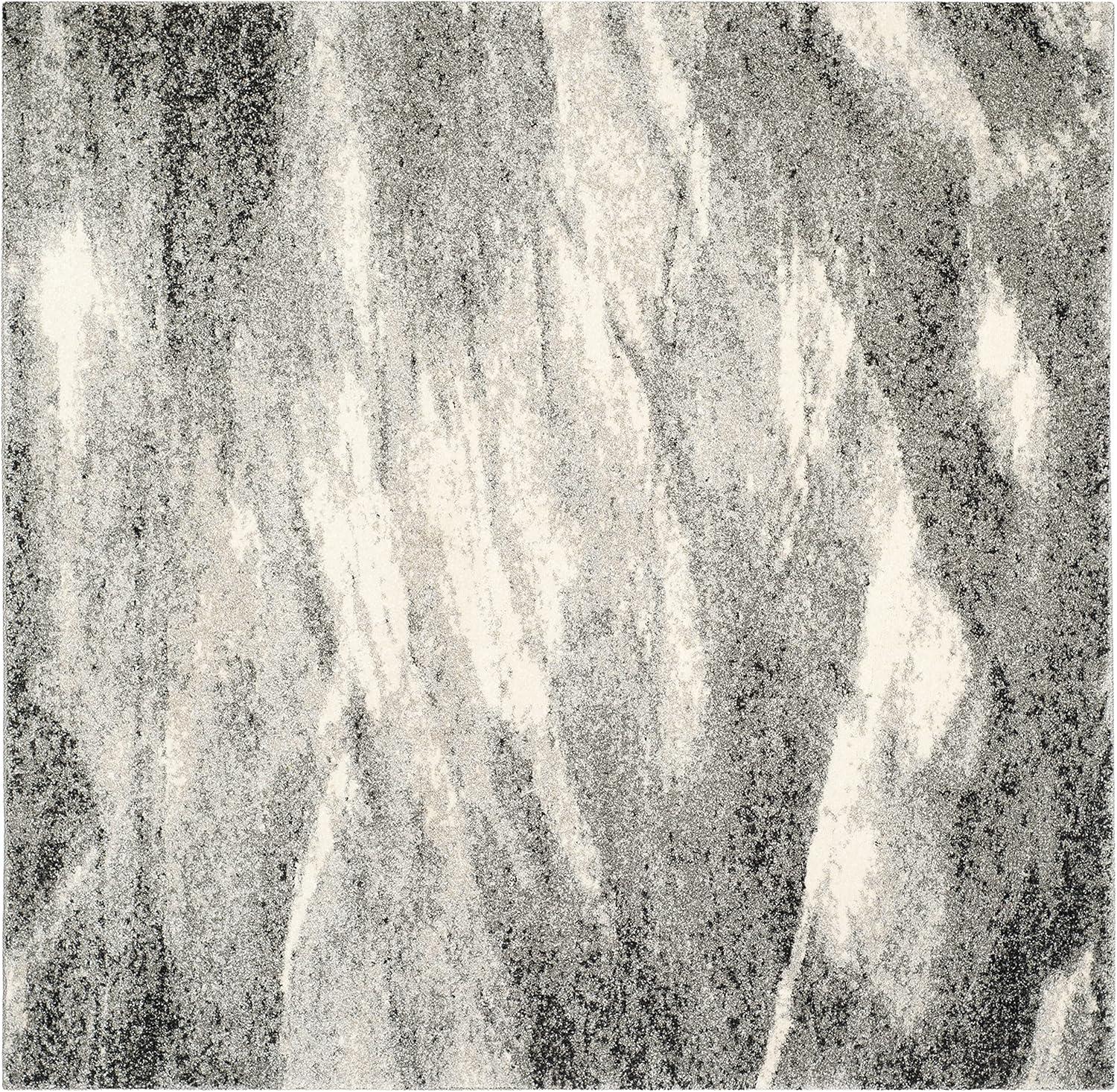 image:imageSAFAVIEH Retro Collection Area Rug 9 x 12 Grey amp Ivory Modern Abstract Design NonShedding amp Easy Care Ideal for High Traffic Areas in Living Room Bedroom RET28918012GreyIvory