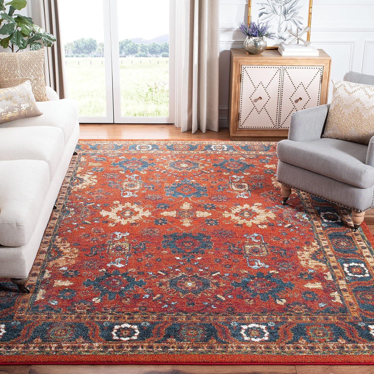 image:imageSAFAVIEH Vintage Hamadan Collection Area Rug 10 Square Taupe Traditional Persian Design NonShedding amp Easy to Clean Ideal for Living Room Bedroom Dining Space VTH214TTaupe