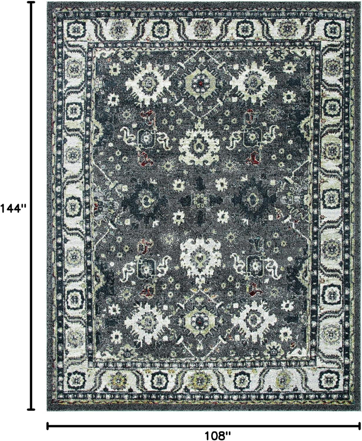 image:imageSAFAVIEH Vintage Hamadan Collection Area Rug 10 Square Taupe Traditional Persian Design NonShedding amp Easy to Clean Ideal for Living Room Bedroom Dining Space VTH214TDark GreyIvory