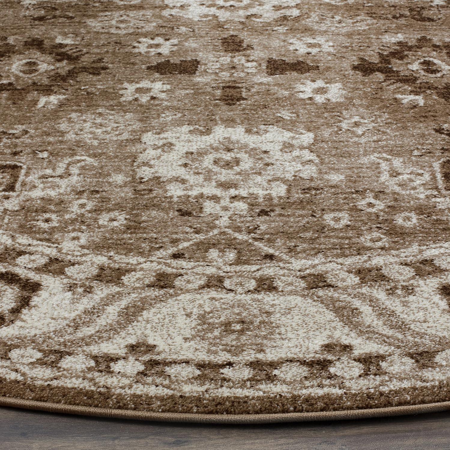 image:imageSAFAVIEH Vintage Hamadan Collection Area Rug 10 Square Taupe Traditional Persian Design NonShedding amp Easy to Clean Ideal for Living Room Bedroom Dining Space VTH214TTaupe