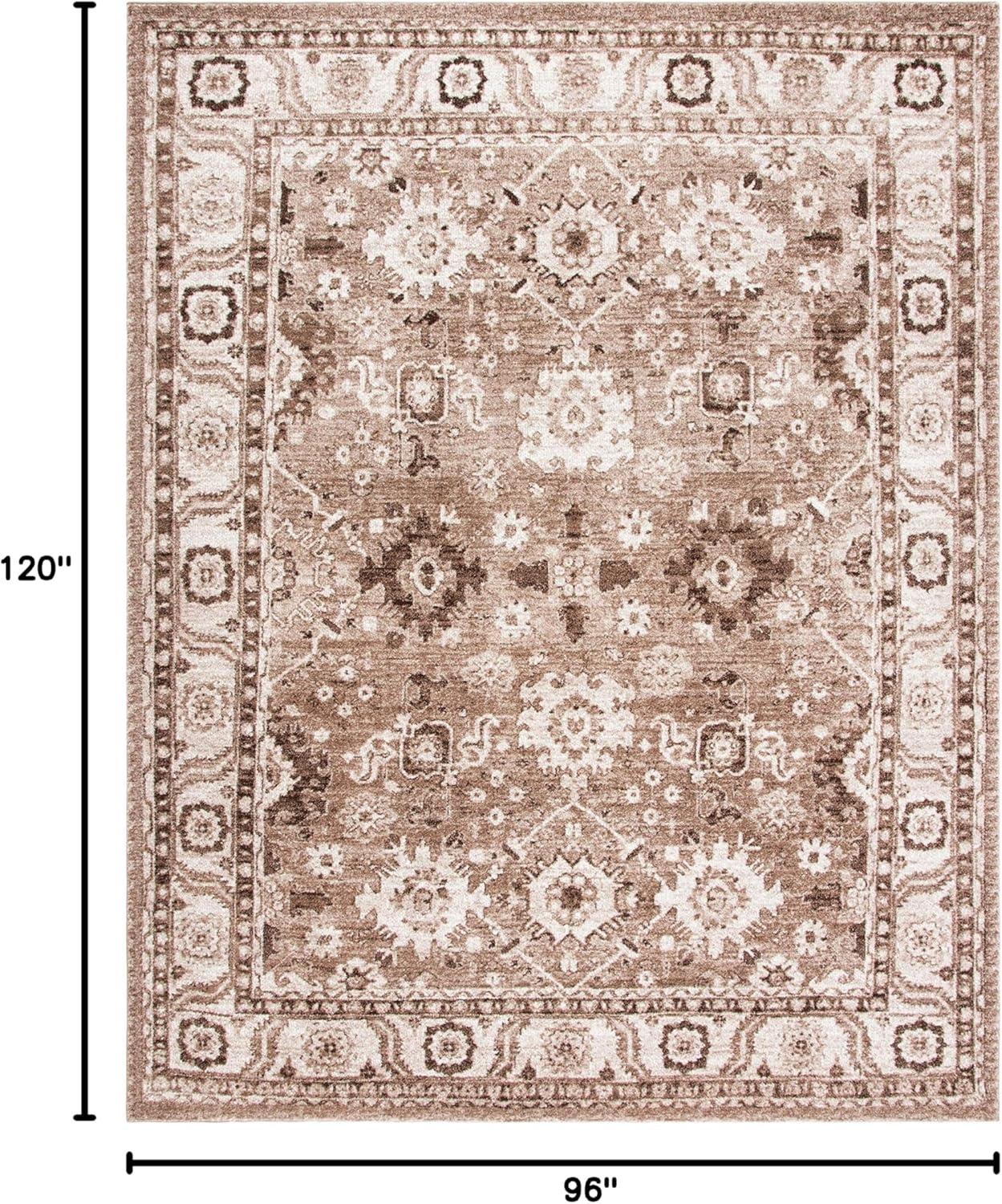 image:imageSAFAVIEH Vintage Hamadan Collection Area Rug 10 Square Taupe Traditional Persian Design NonShedding amp Easy to Clean Ideal for Living Room Bedroom Dining Space VTH214TTaupe