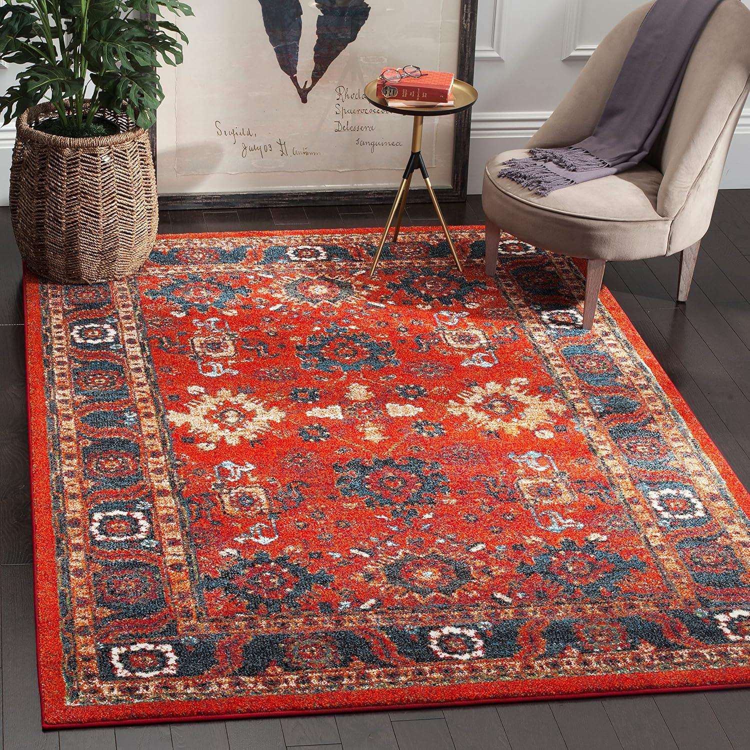 image:imageSAFAVIEH Vintage Hamadan Collection Area Rug 10 Square Taupe Traditional Persian Design NonShedding amp Easy to Clean Ideal for Living Room Bedroom Dining Space VTH214TDark GreyIvory