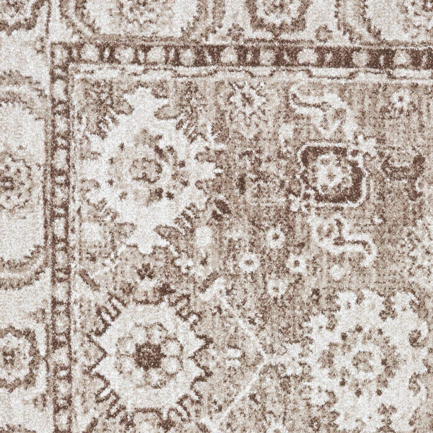 image:imageSAFAVIEH Vintage Hamadan Collection Area Rug 10 Square Taupe Traditional Persian Design NonShedding amp Easy to Clean Ideal for Living Room Bedroom Dining Space VTH214TTaupe