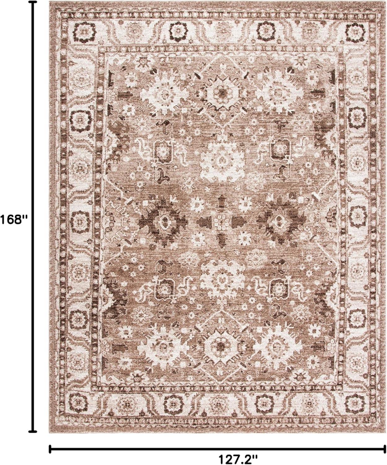 image:imageSAFAVIEH Vintage Hamadan Collection Area Rug 10 Square Taupe Traditional Persian Design NonShedding amp Easy to Clean Ideal for Living Room Bedroom Dining Space VTH214TTaupe