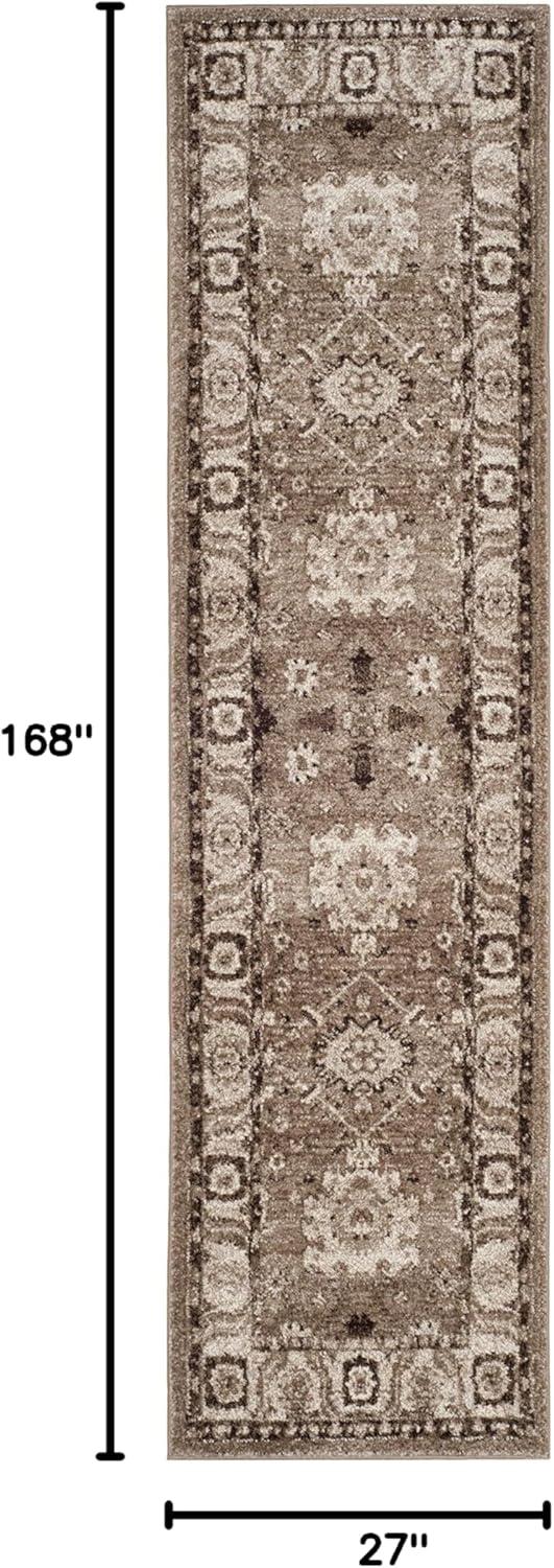 image:imageSAFAVIEH Vintage Hamadan Collection Area Rug 10 Square Taupe Traditional Persian Design NonShedding amp Easy to Clean Ideal for Living Room Bedroom Dining Space VTH214TTaupe