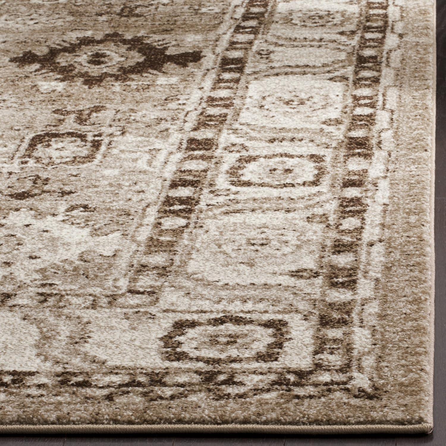 image:imageSAFAVIEH Vintage Hamadan Collection Area Rug 10 Square Taupe Traditional Persian Design NonShedding amp Easy to Clean Ideal for Living Room Bedroom Dining Space VTH214TTaupe