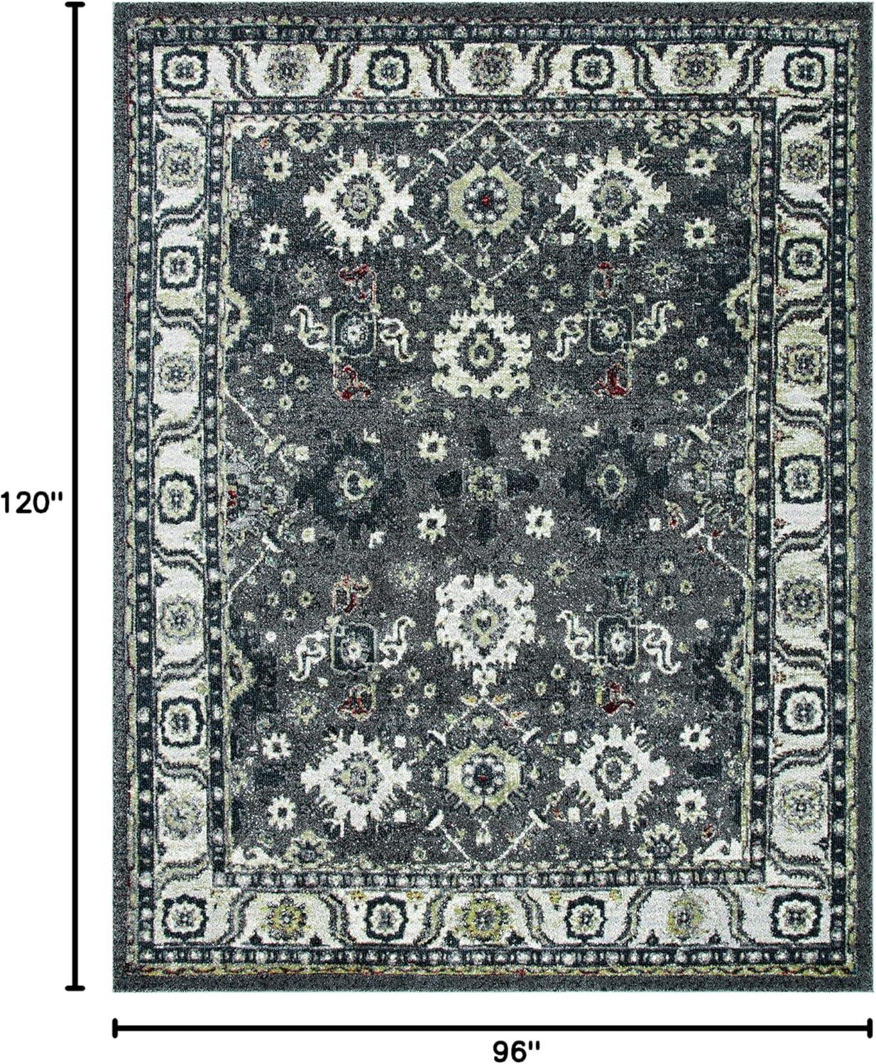 image:imageSAFAVIEH Vintage Hamadan Collection Area Rug 10 Square Taupe Traditional Persian Design NonShedding amp Easy to Clean Ideal for Living Room Bedroom Dining Space VTH214TDark GreyIvory