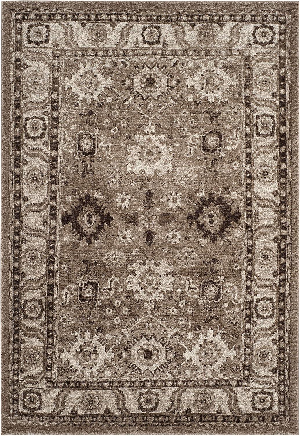 image:imageSAFAVIEH Vintage Hamadan Collection Area Rug 10 Square Taupe Traditional Persian Design NonShedding amp Easy to Clean Ideal for Living Room Bedroom Dining Space VTH214TTaupe