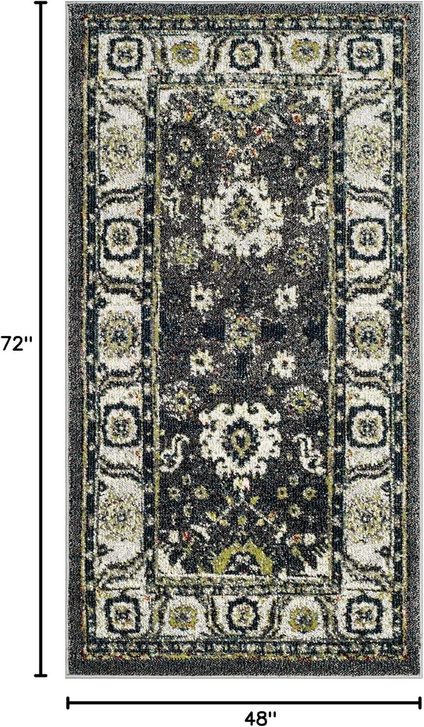 image:imageSAFAVIEH Vintage Hamadan Collection Area Rug 10 Square Taupe Traditional Persian Design NonShedding amp Easy to Clean Ideal for Living Room Bedroom Dining Space VTH214TDark GreyIvory