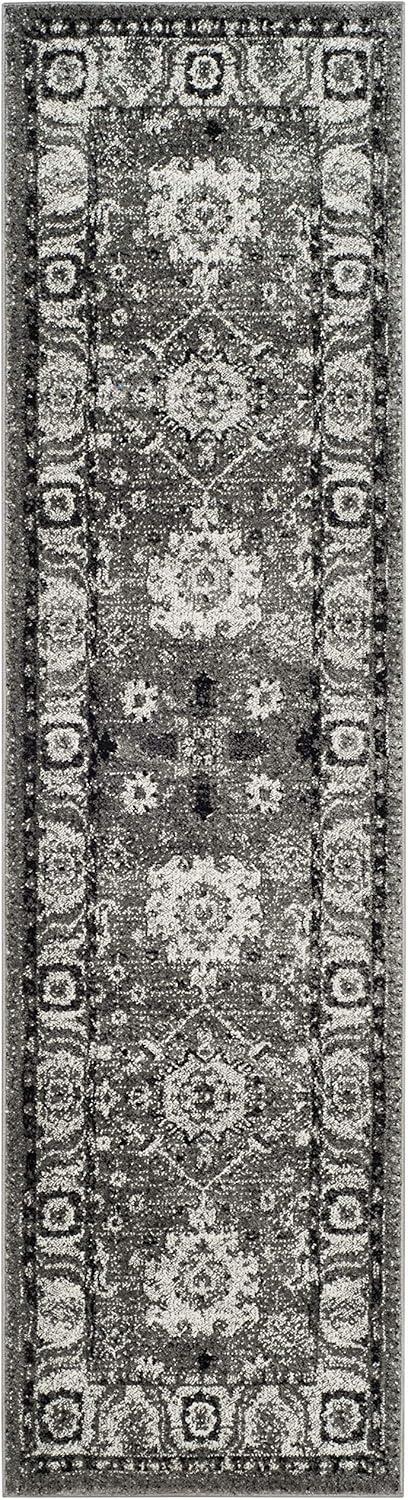 image:imageSAFAVIEH Vintage Hamadan Collection Area Rug 10 Square Taupe Traditional Persian Design NonShedding amp Easy to Clean Ideal for Living Room Bedroom Dining Space VTH214TGreyBlack