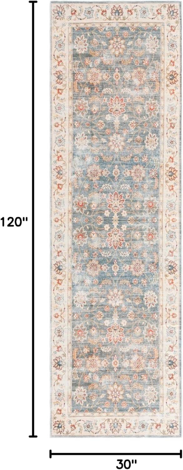 image:imageSAFAVIEH Washable Rug Arizona Collection 5 x 8 Green amp Beige Slip Resistant amp Easy to Clean Ideal for Living Room Bedroom Home Office Dining Space ARZ112YGreenBeige