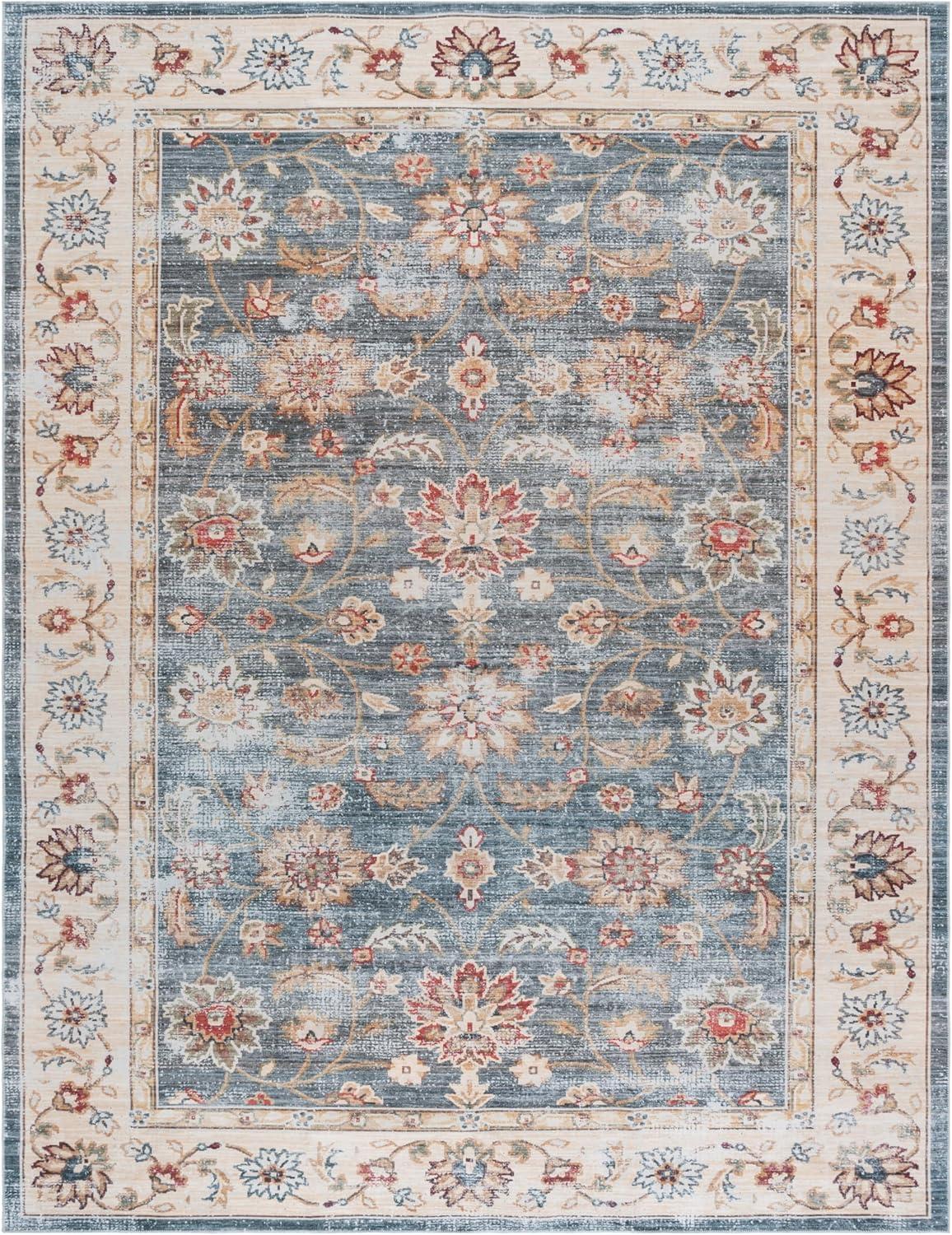 image:imageSAFAVIEH Washable Rug Arizona Collection 5 x 8 Green amp Beige Slip Resistant amp Easy to Clean Ideal for Living Room Bedroom Home Office Dining Space ARZ112YGreenBeige